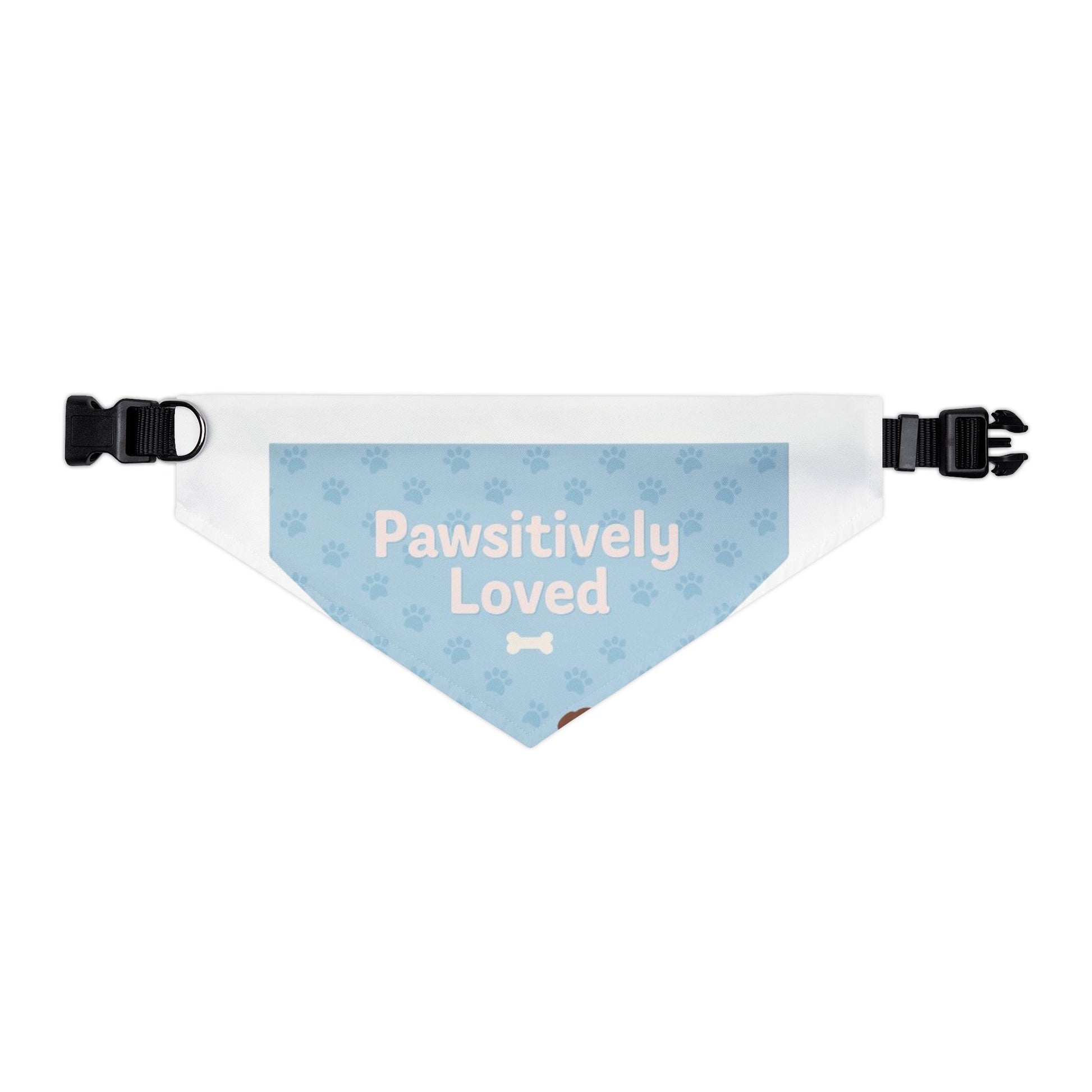 Pawsitively Loved Pet Bandana Collar - Stylish Dog Accessory for Celebrations