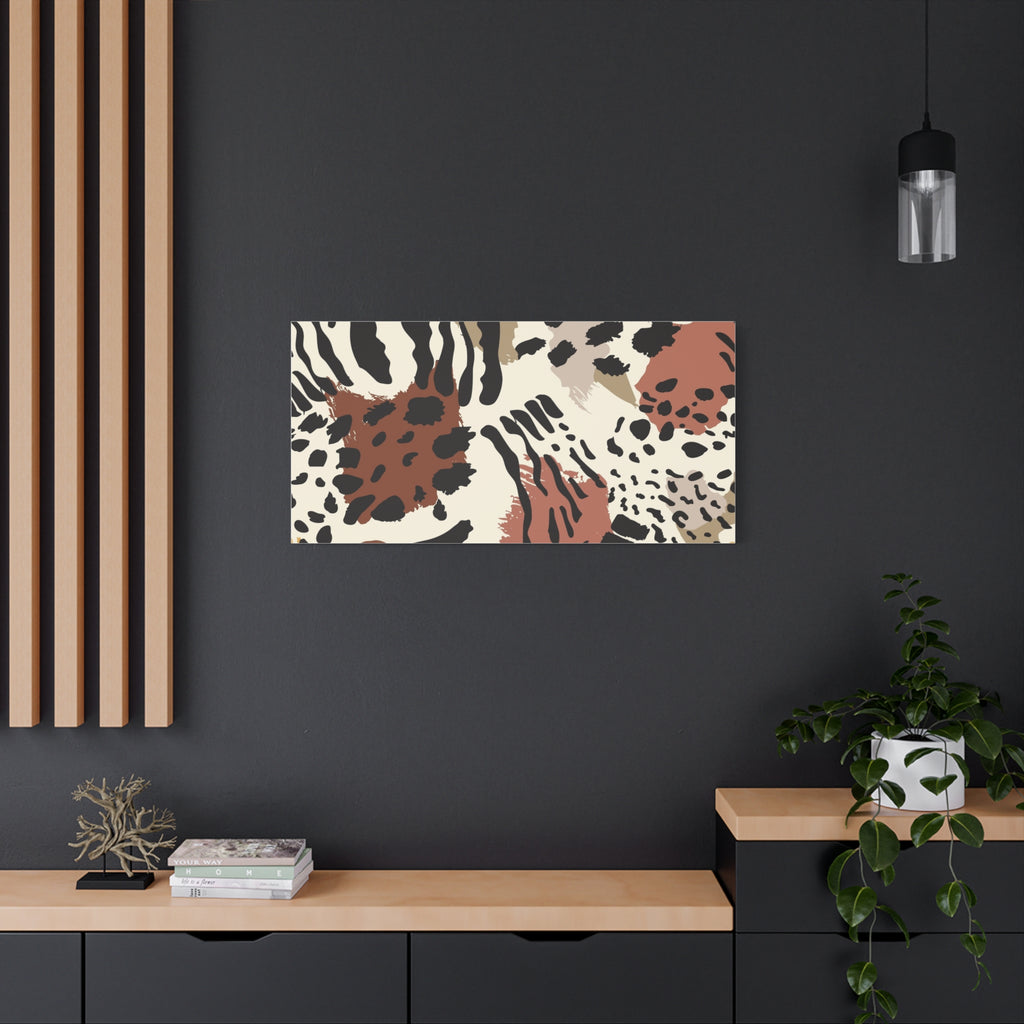 Abstract Animal Print Canvas Art - Modern Home Decor