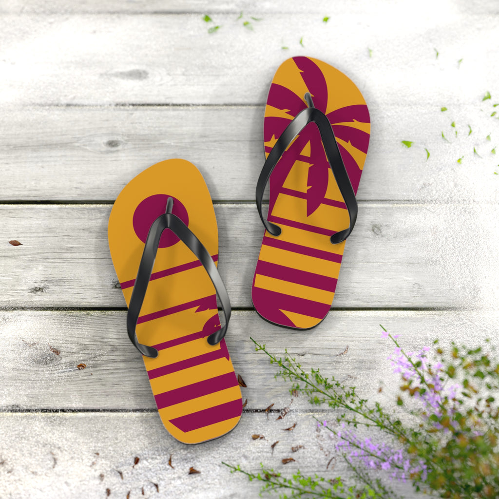 Tropical Sun Flip Flops | Vibrant Beach Sandals for Summer Fun
