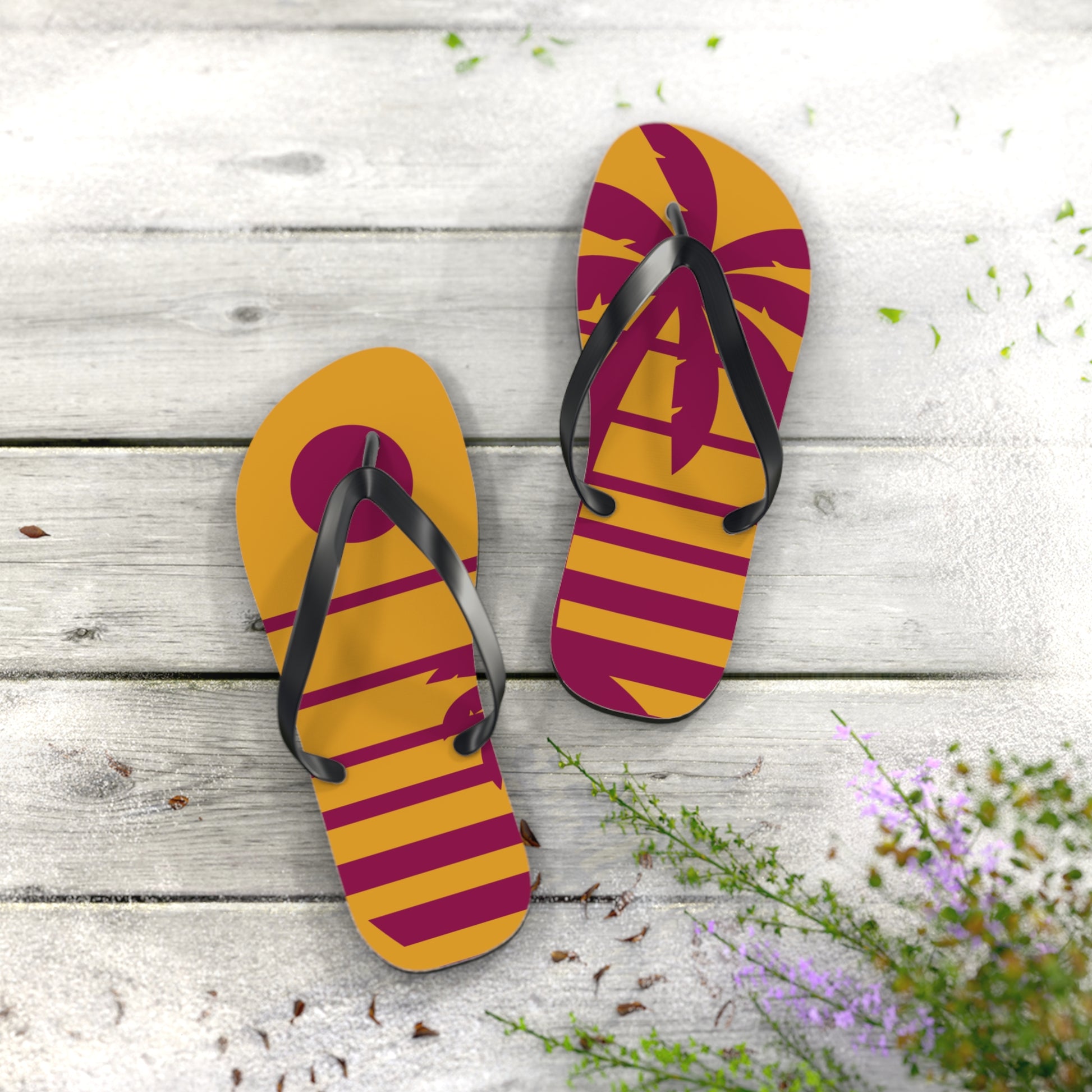 Tropical Sun Flip Flops | Vibrant Beach Sandals for Summer Fun