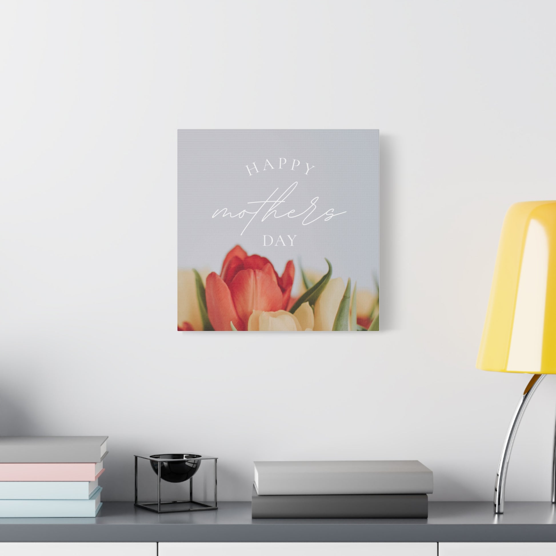 Mother's Day Matte Canvas Wall Art - Floral Design