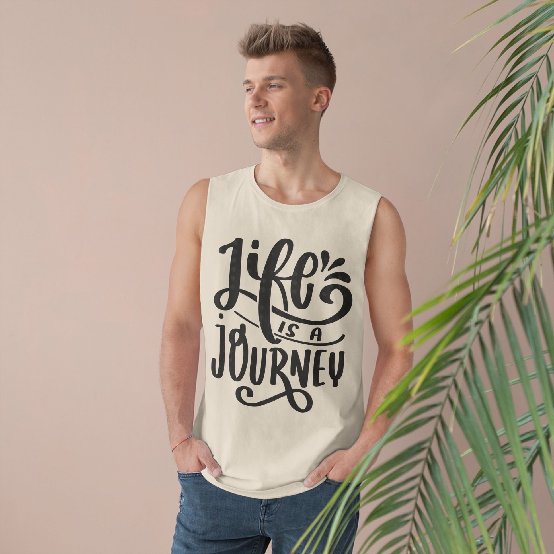 Inspirational Unisex Tank Top - 'Life is a Journey' & 'Things Change Around You'