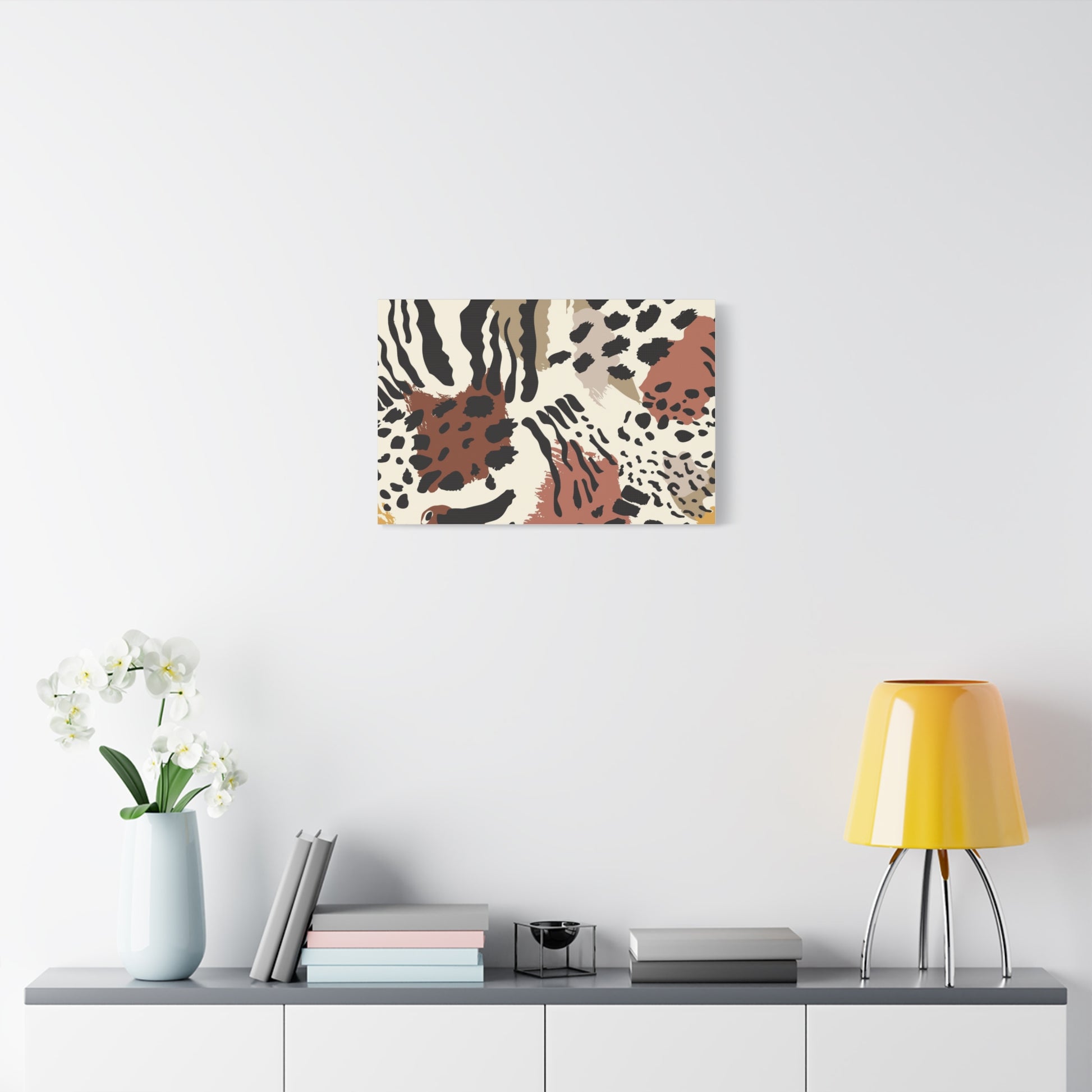 Abstract Animal Print Canvas Art - Modern Home Decor