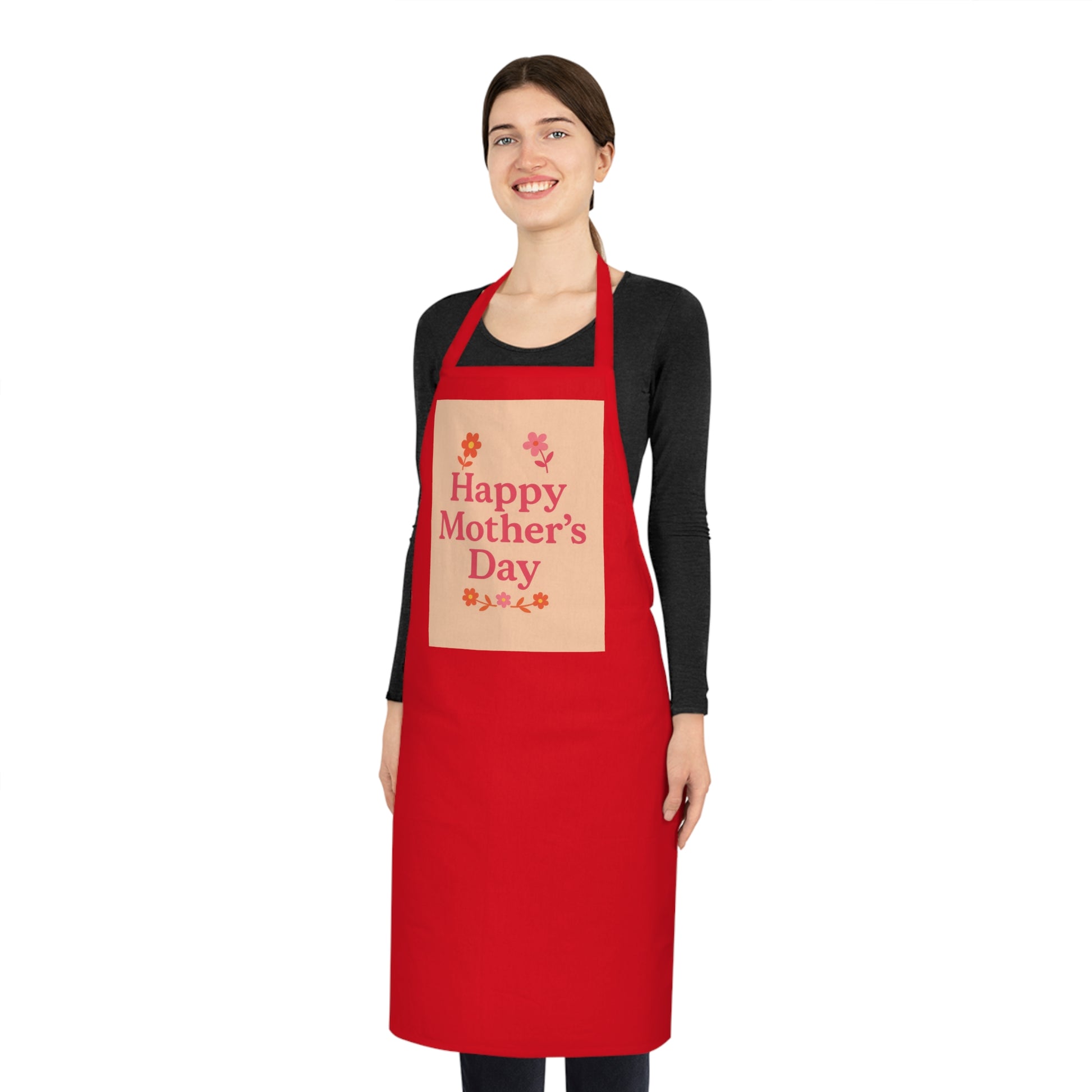 Happy Mother's Day Cotton Apron - Perfect Gift for Moms