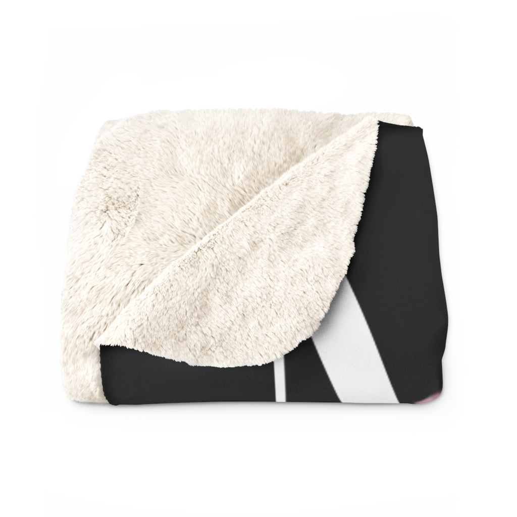 Cozy Sherpa Fleece Blanket - Happy Mother's Day Floral Design
