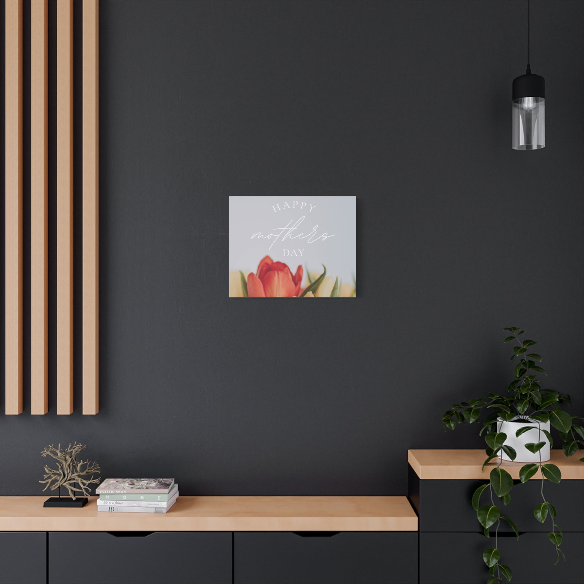 Mother's Day Matte Canvas Wall Art - Floral Design