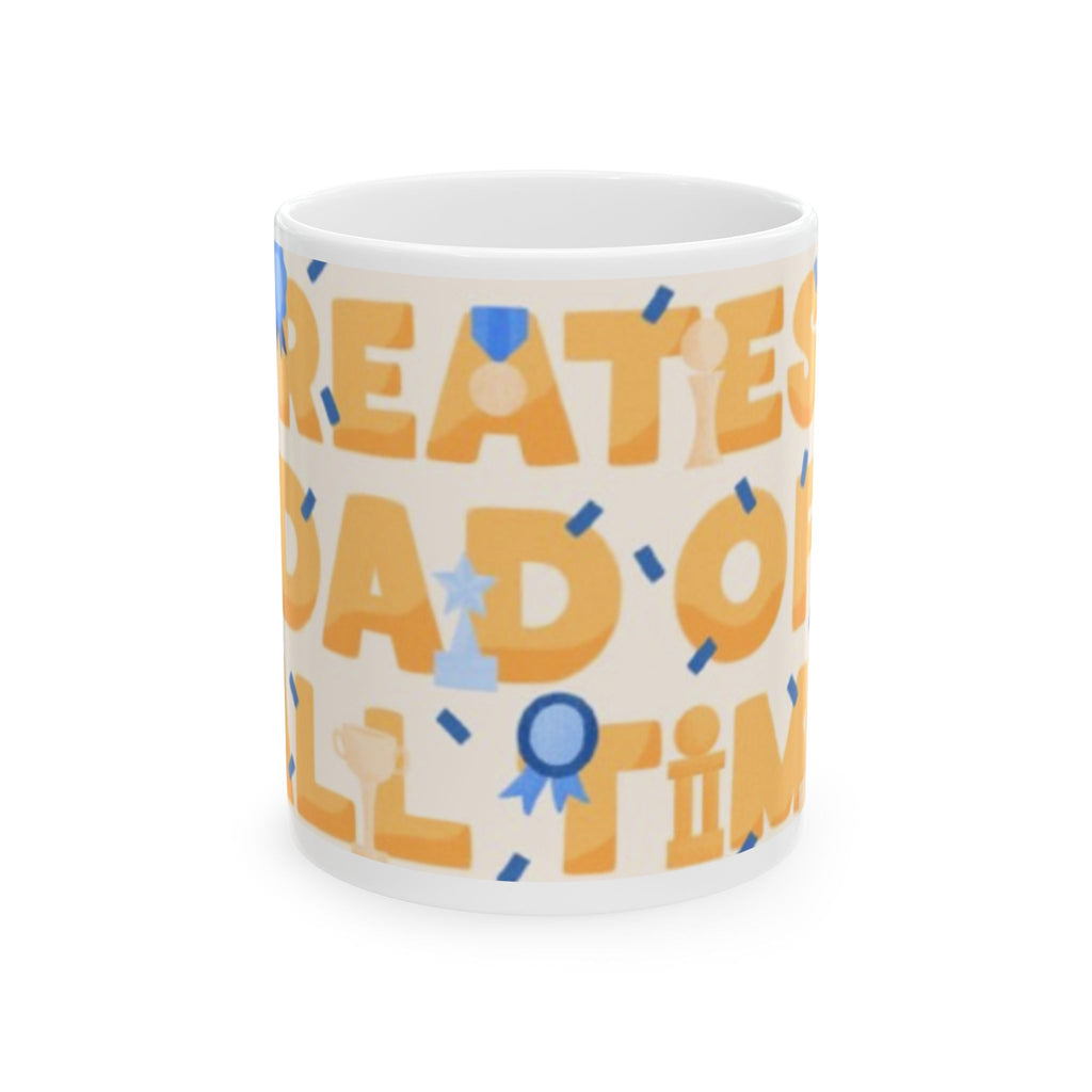 World's Greatest Dad Ceramic Mug - Perfect Gift for Father's Day, Birthdays, Coffee Lovers, Dads, Home Office Decor