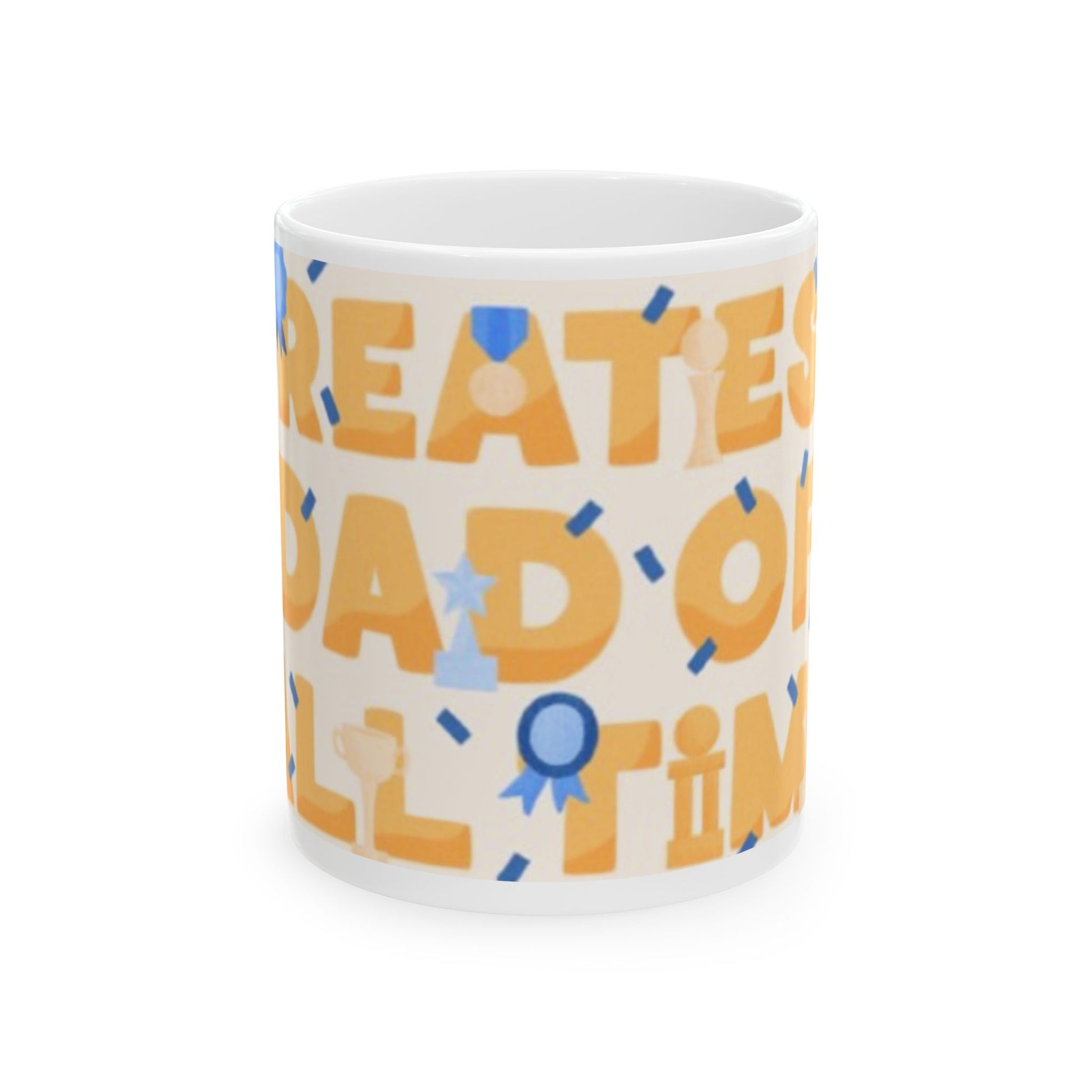 World's Greatest Dad Ceramic Mug - Perfect Gift for Father's Day, Birthdays, Coffee Lovers, Dads, Home Office Decor