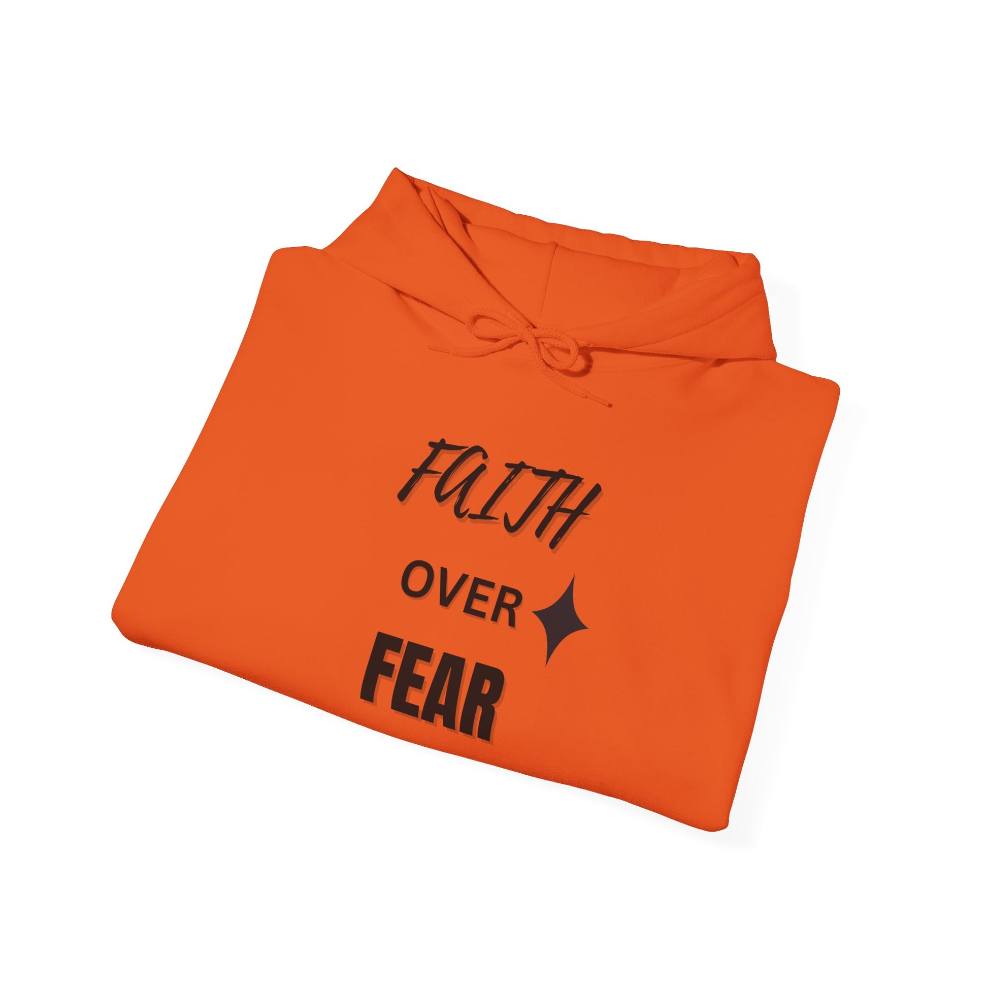 Faith Over Fear Hoodie - Unisex Heavy Blend Sweatshirt for Comfort and Inspiration
