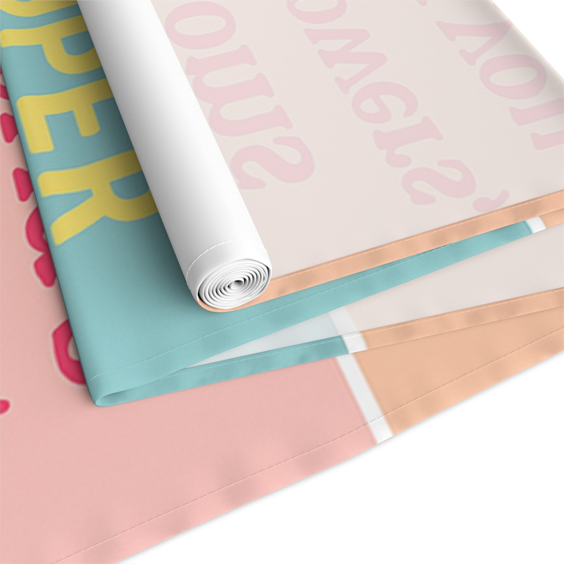 Mother's Day Table Runner - Floral Super Mom Design