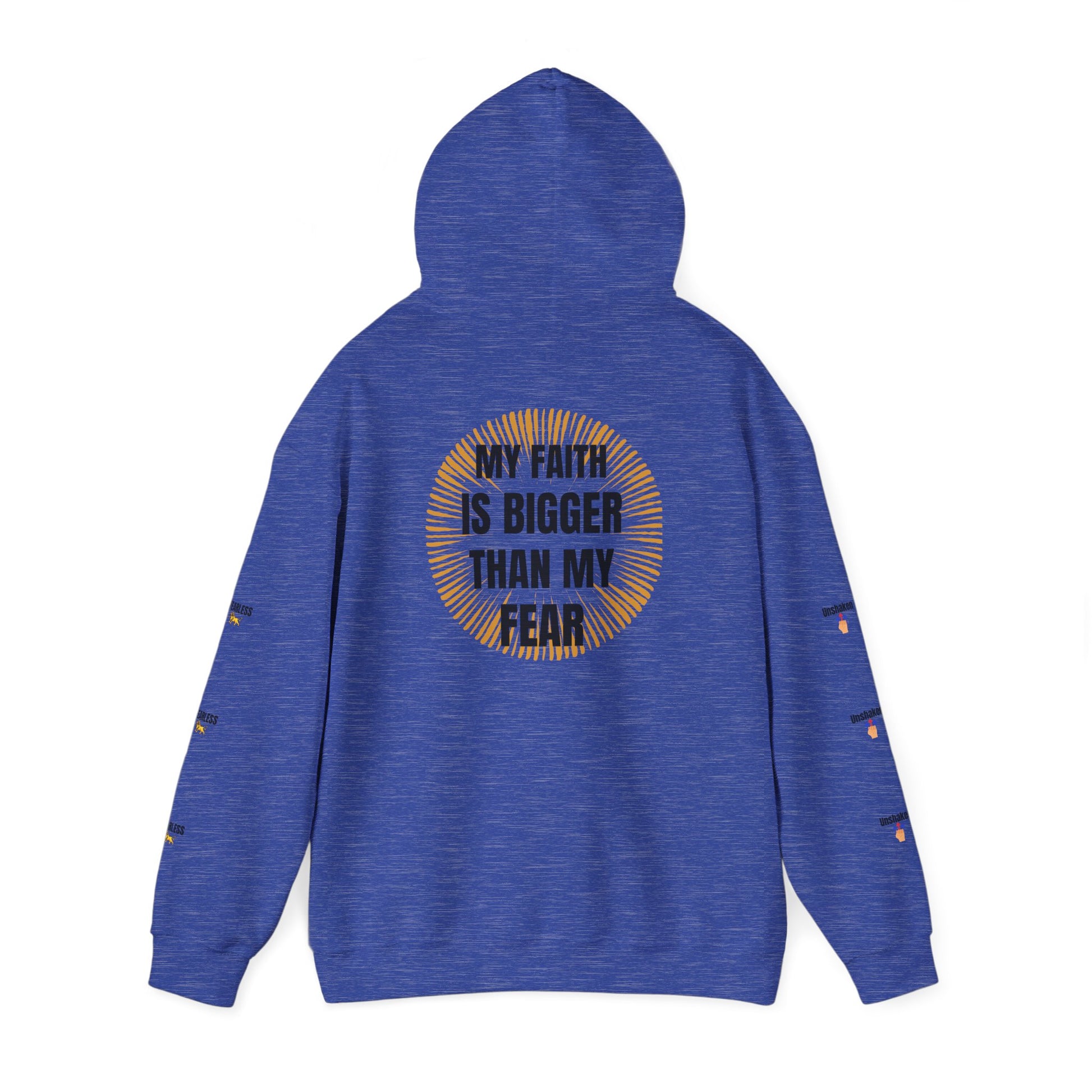 Faith Over Fear Hoodie - Unisex Heavy Blend Sweatshirt for Comfort and Inspiration