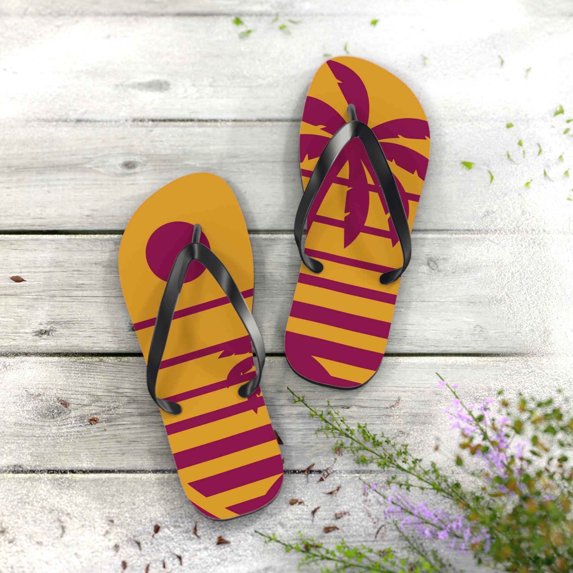 Tropical Sun Flip Flops | Vibrant Beach Sandals for Summer Fun