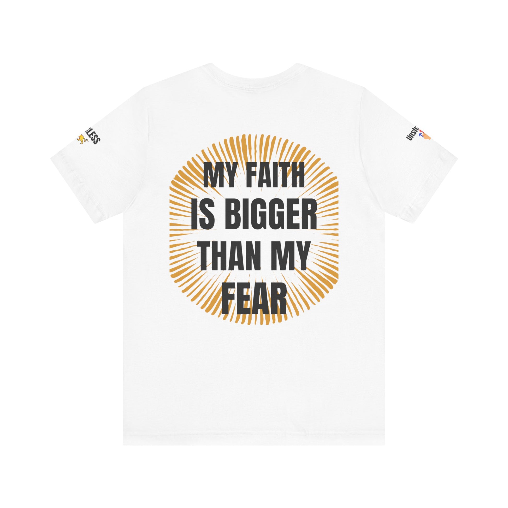 Faith Over Fear T-Shirt for Inspiration and Empowerment, Unisex Short Sleeve Tee for Motivational Gifts, Spiritual Apparel, Mindfulness