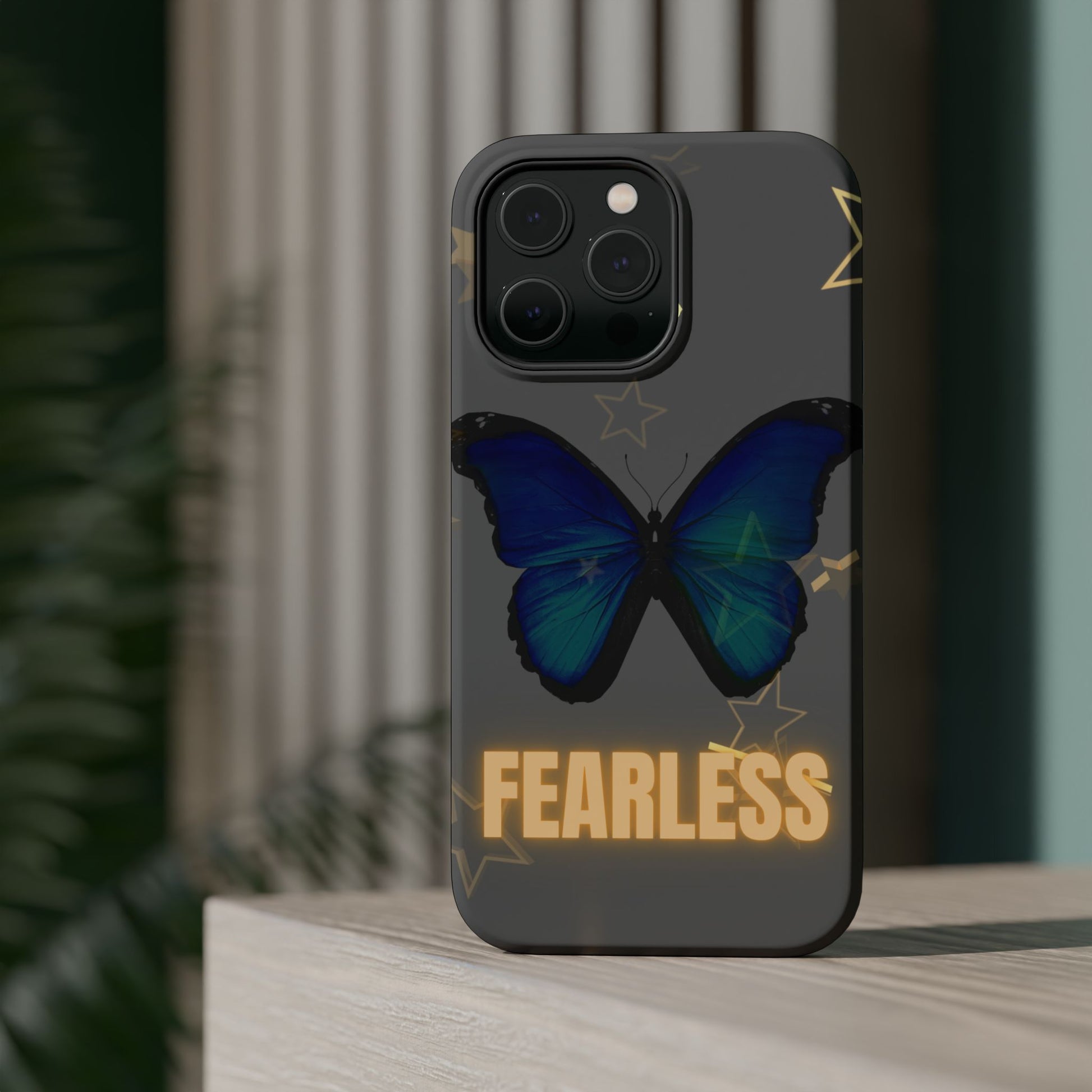 Fearless Butterfly Magnetic Phone Case - Bold and Inspirational Design
