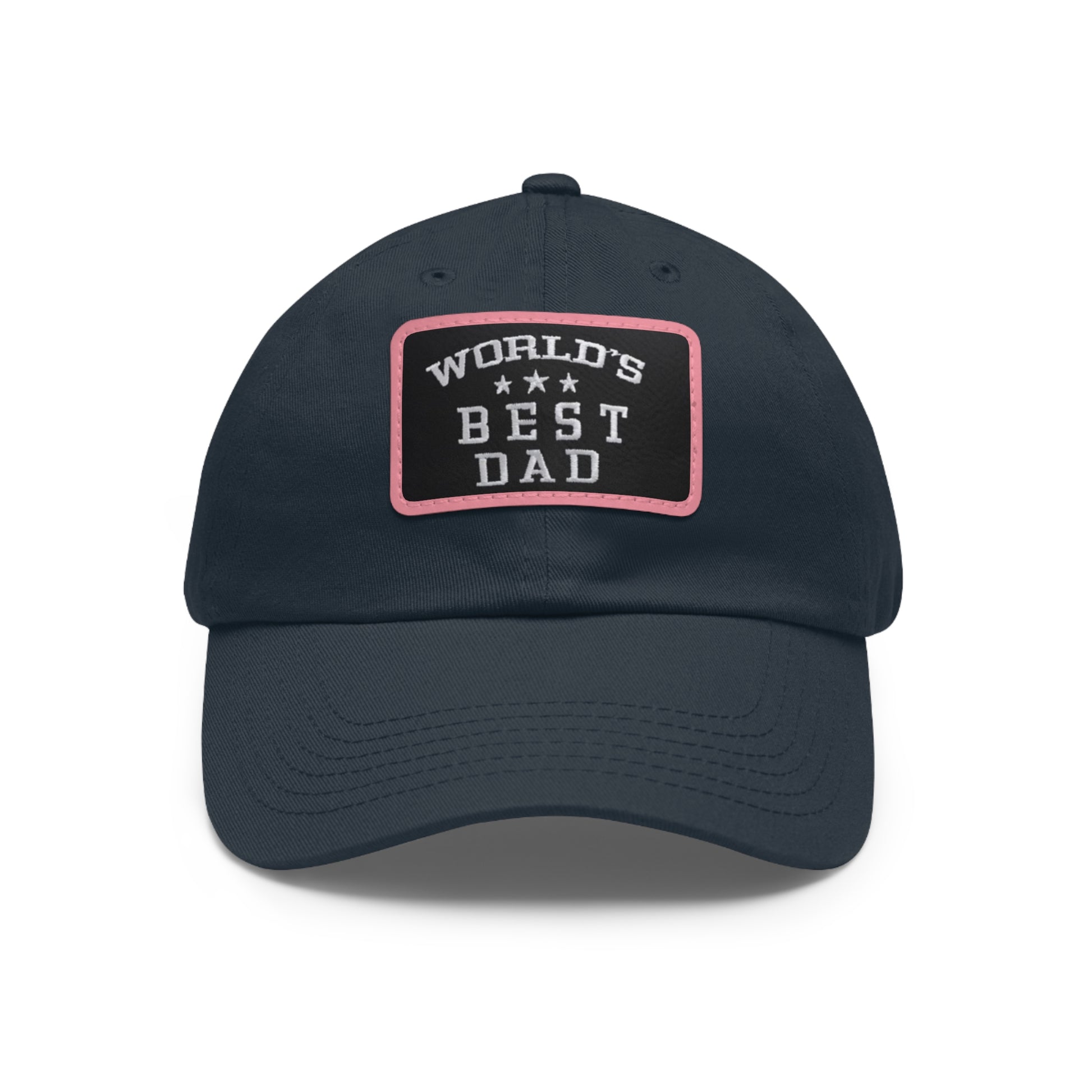 World's Best Dad Leather Patch Dad Hat
