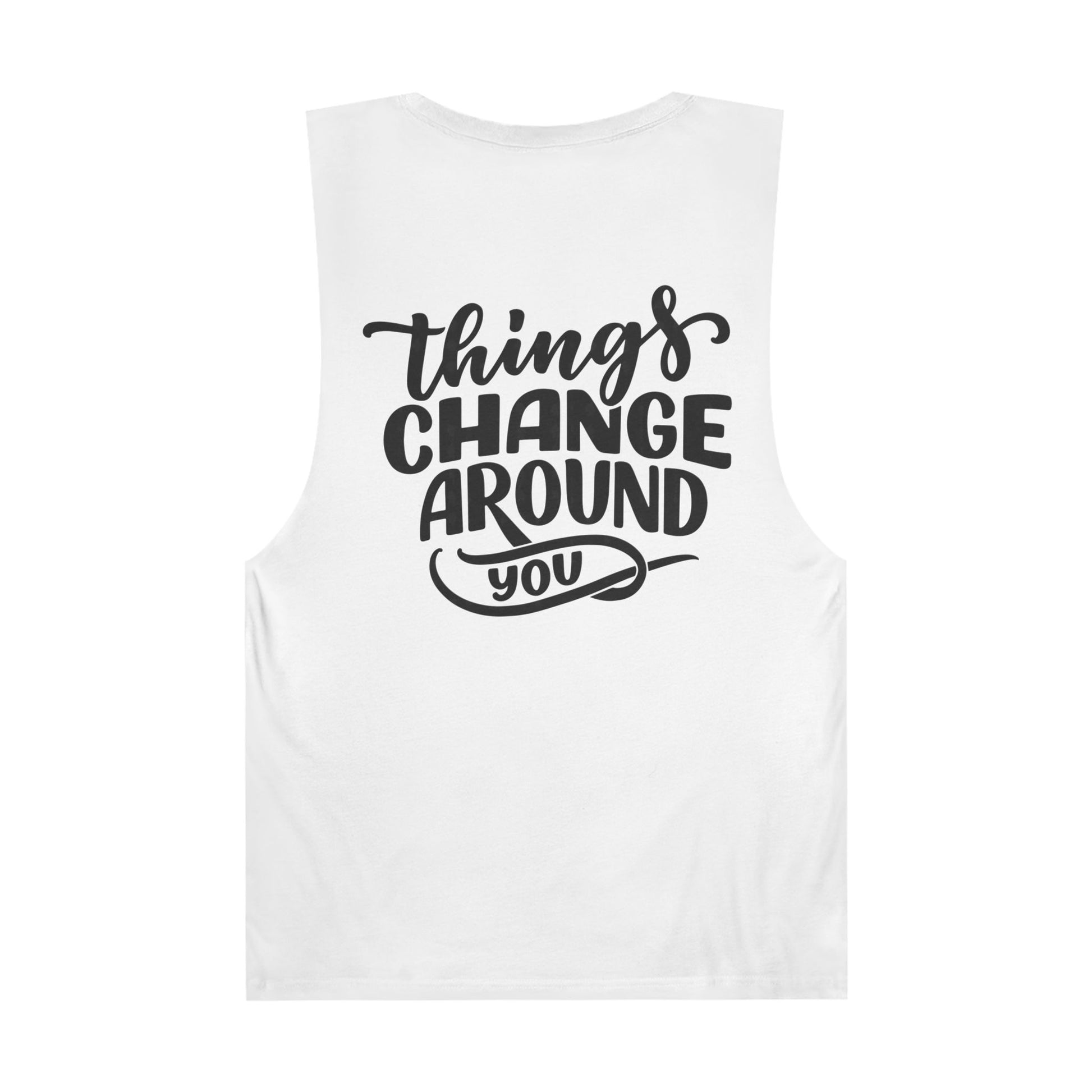Inspirational Unisex Tank Top - 'Life is a Journey' & 'Things Change Around You'