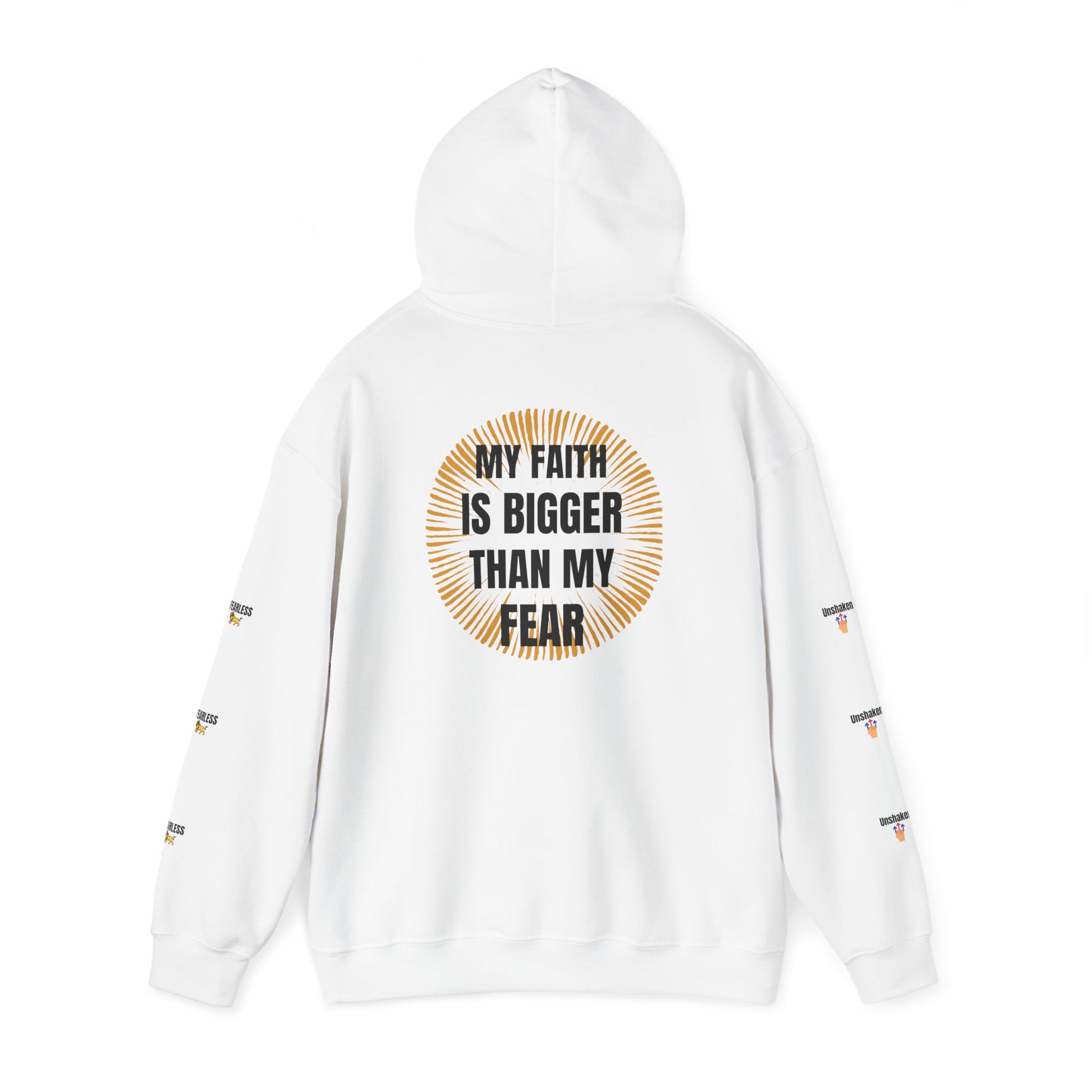 Faith Over Fear Hoodie - Unisex Heavy Blend Sweatshirt for Comfort and Inspiration