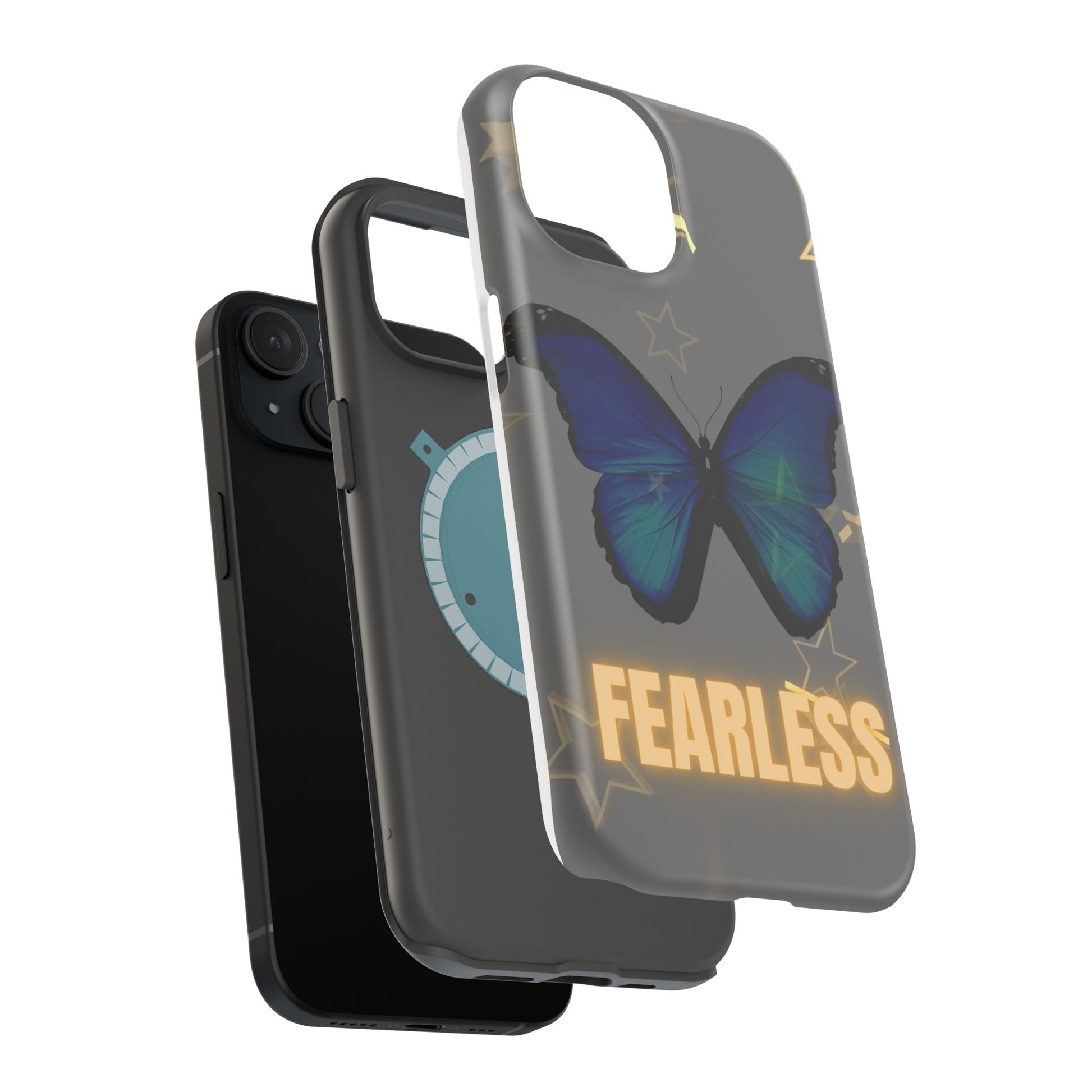 Fearless Butterfly Magnetic Phone Case - Bold and Inspirational Design