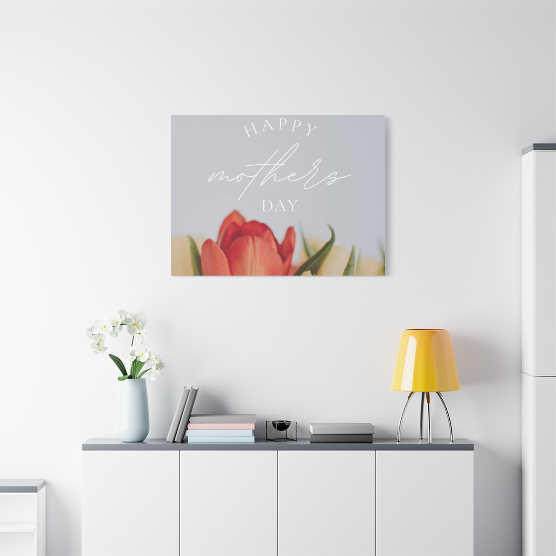 Mother's Day Matte Canvas Wall Art - Floral Design
