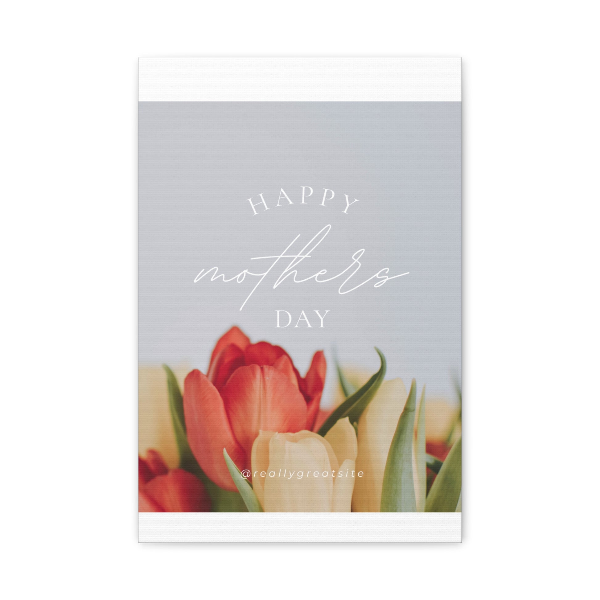 Mother's Day Matte Canvas Wall Art - Floral Design