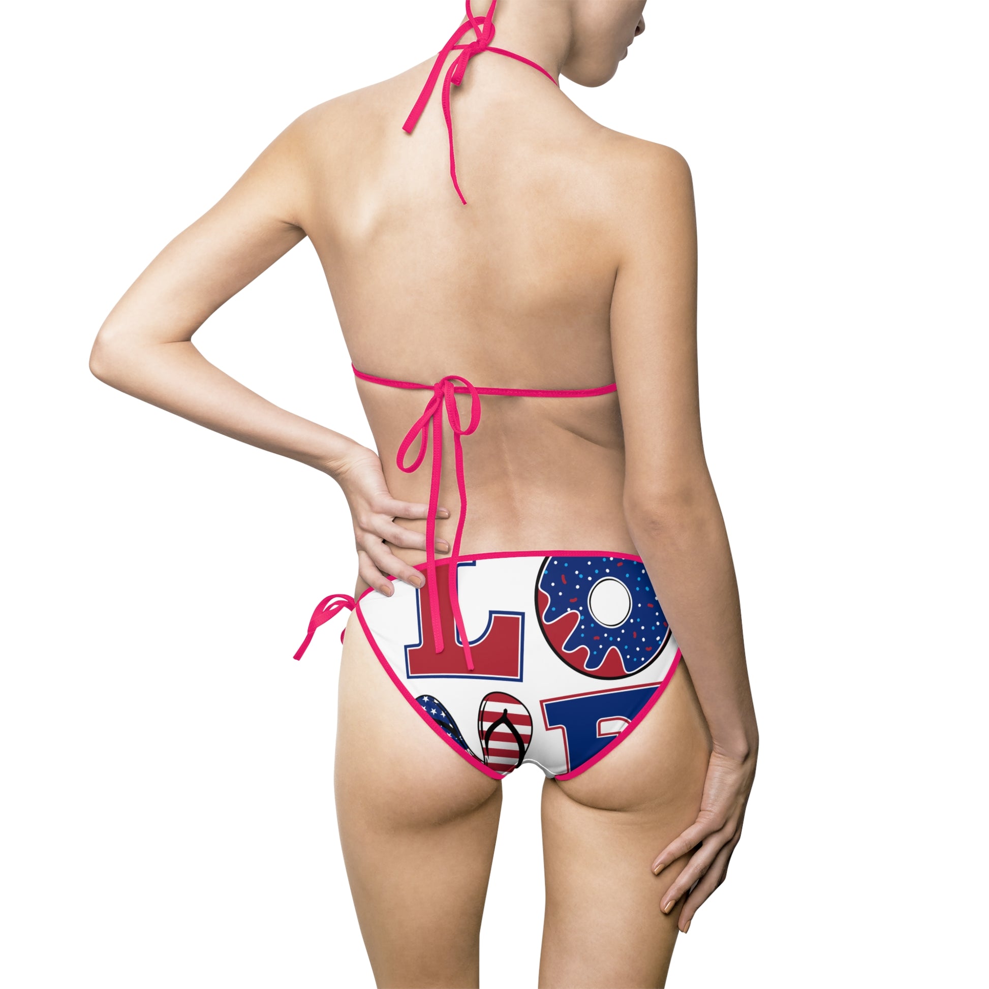 Patriotic Women's Bikini Swimsuit - Fun Summer Beachwear