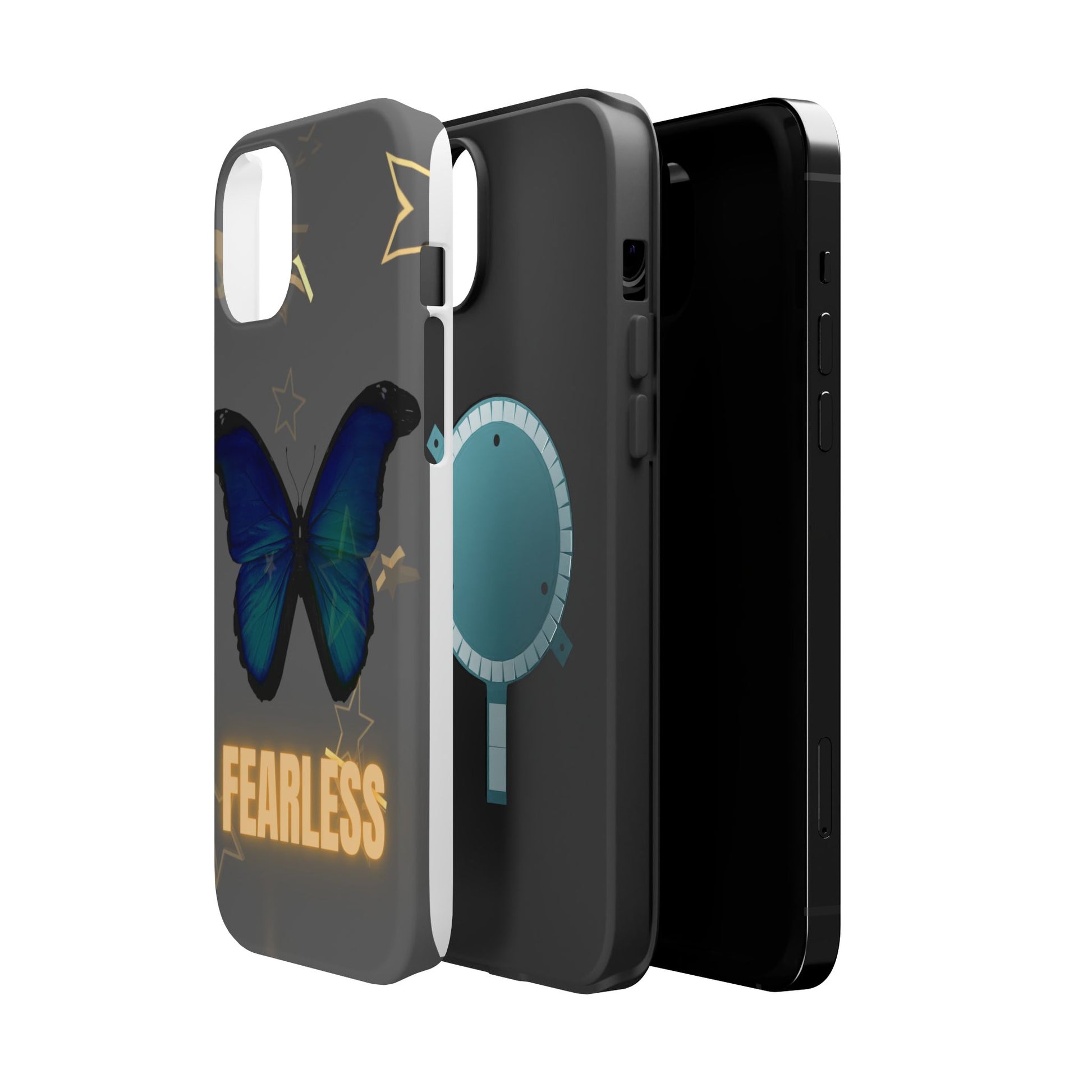 Fearless Butterfly Magnetic Phone Case - Bold and Inspirational Design