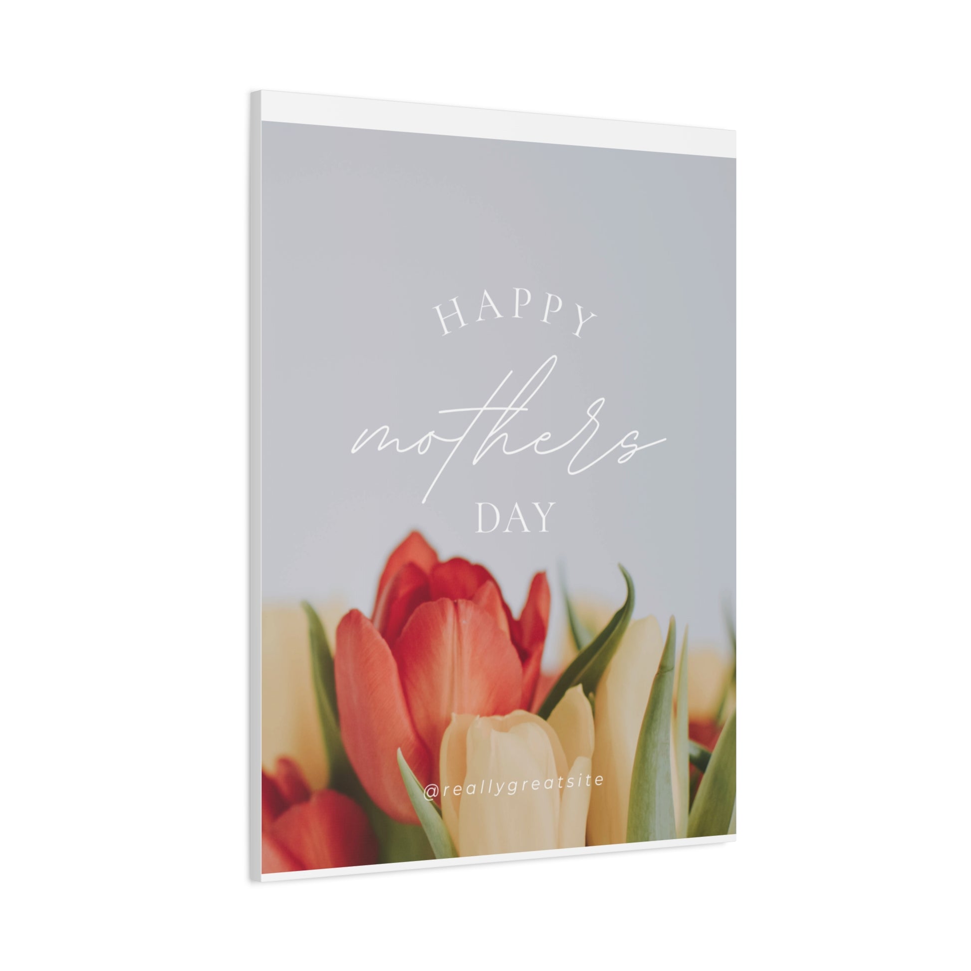 Mother's Day Matte Canvas Wall Art - Floral Design
