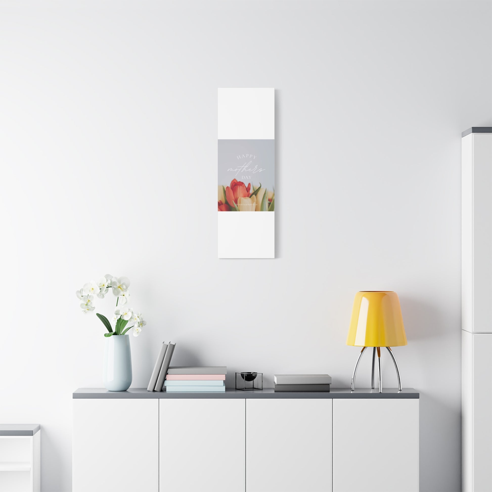 Mother's Day Matte Canvas Wall Art - Floral Design