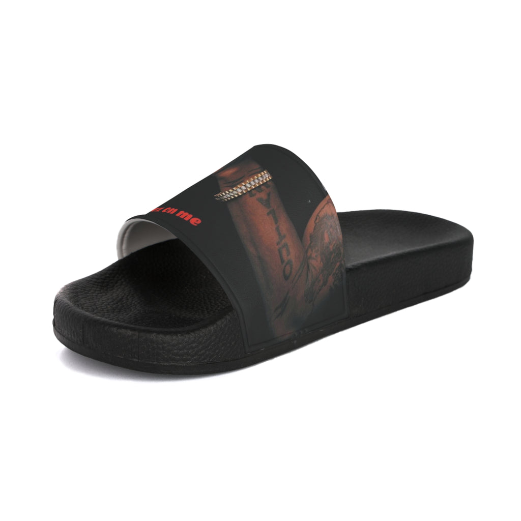 Men's Slide Sandals - All Eyez On Me Design for Casual Comfort