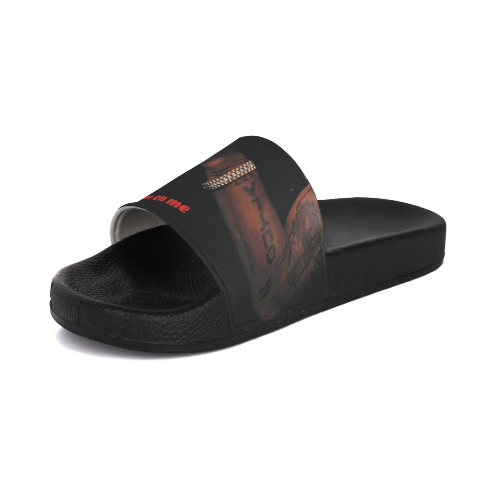 Men's Slide Sandals - All Eyez On Me Design for Casual Comfort