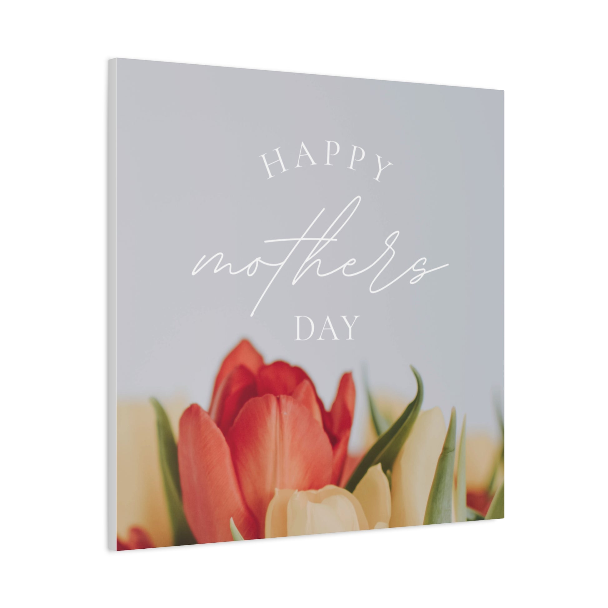 Mother's Day Matte Canvas Wall Art - Floral Design