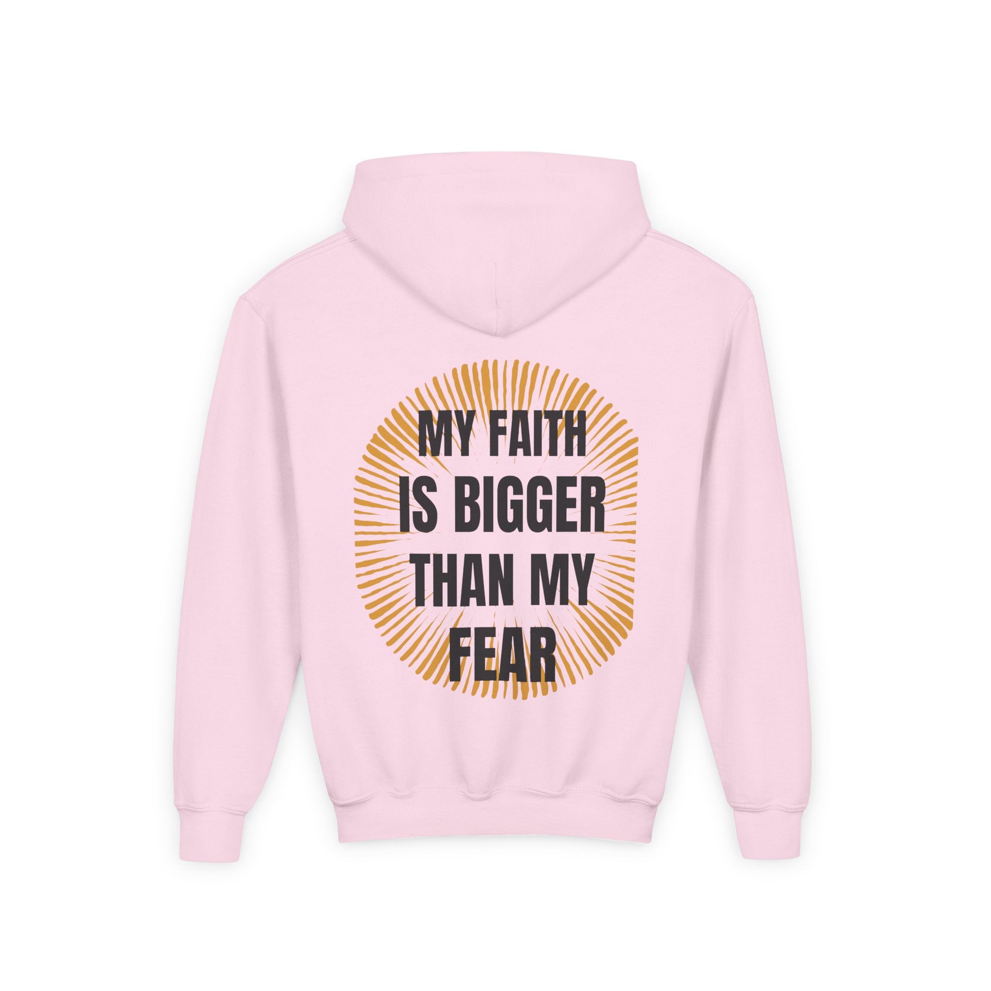 Inspirational Youth Hoodie - "Faith Over Fear" Design