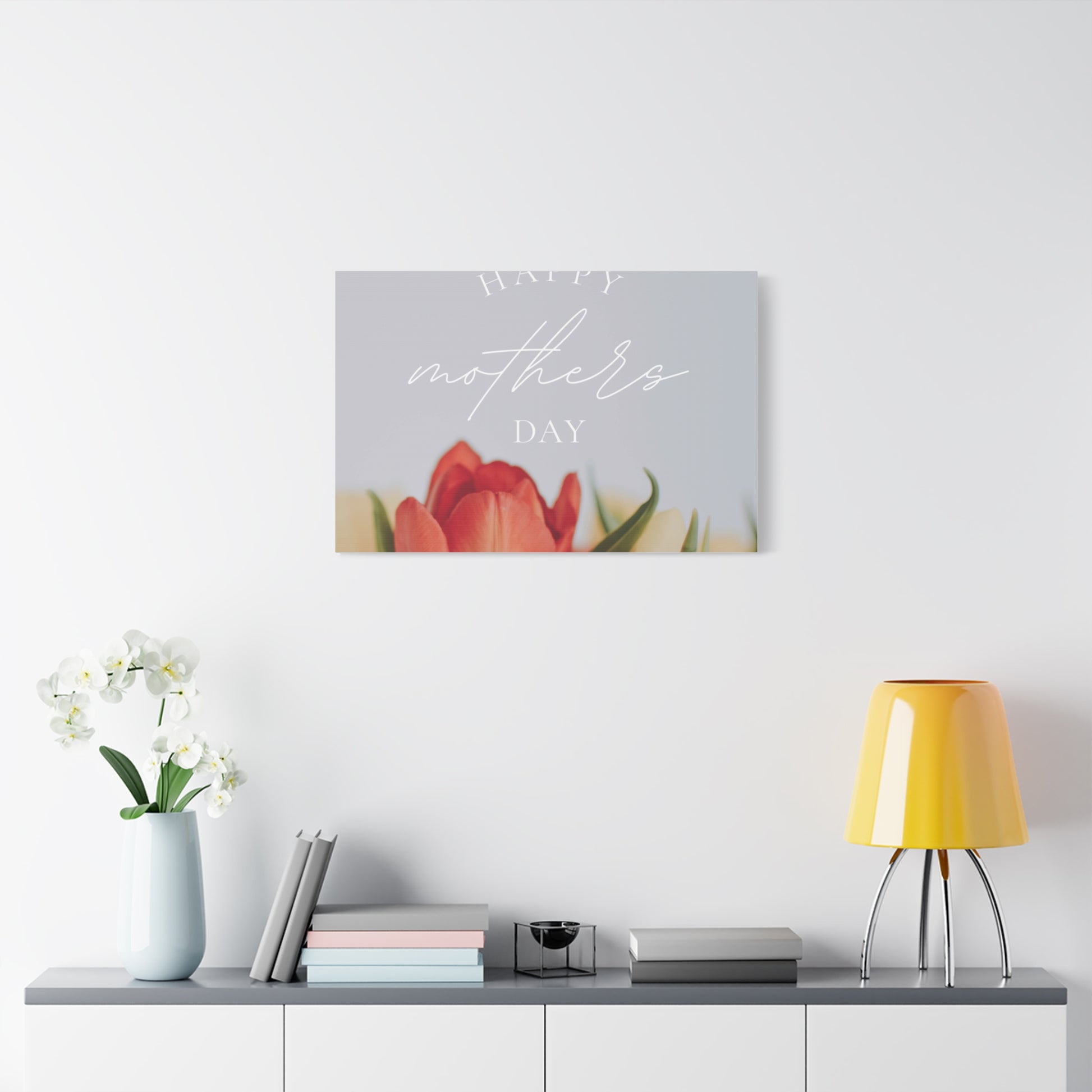 Mother's Day Matte Canvas Wall Art - Floral Design