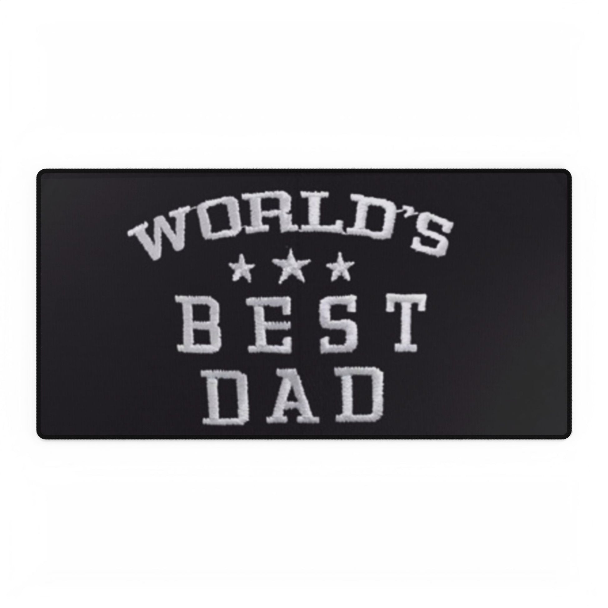 World's Best Dad Desk Mat, Personalized Office Gift, Gaming Mat, Home Office Decor, Father's Day Present, Unique Desk Accessories