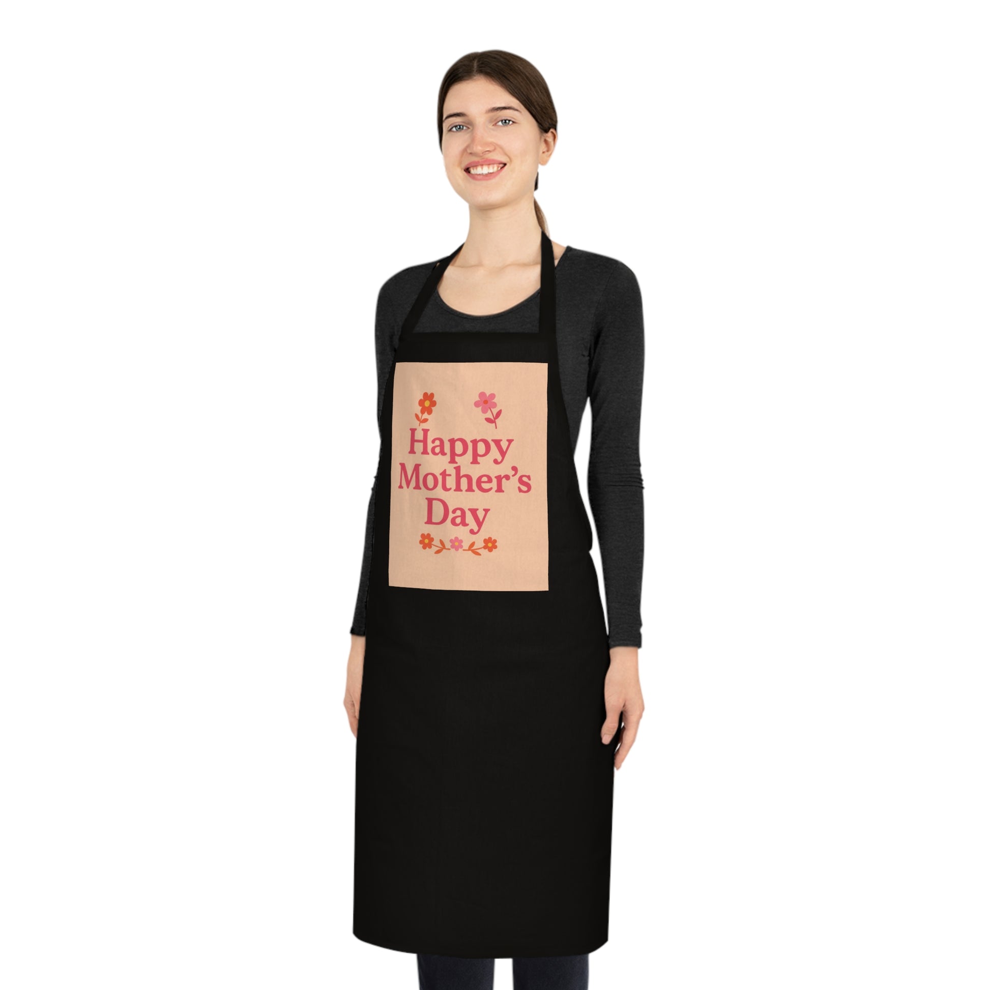 Happy Mother's Day Cotton Apron - Perfect Gift for Moms