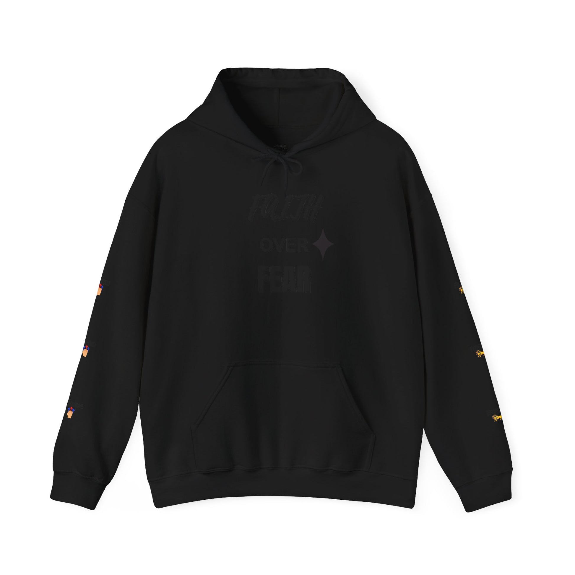 Faith Over Fear Hoodie - Unisex Heavy Blend Sweatshirt for Comfort and Inspiration
