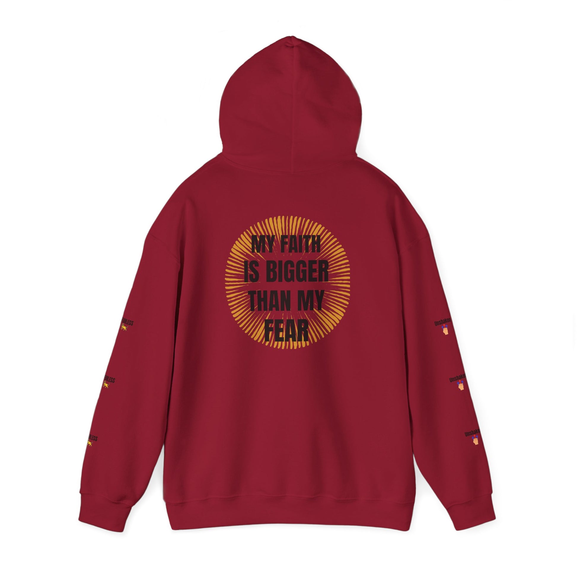 Faith Over Fear Hoodie - Unisex Heavy Blend Sweatshirt for Comfort and Inspiration