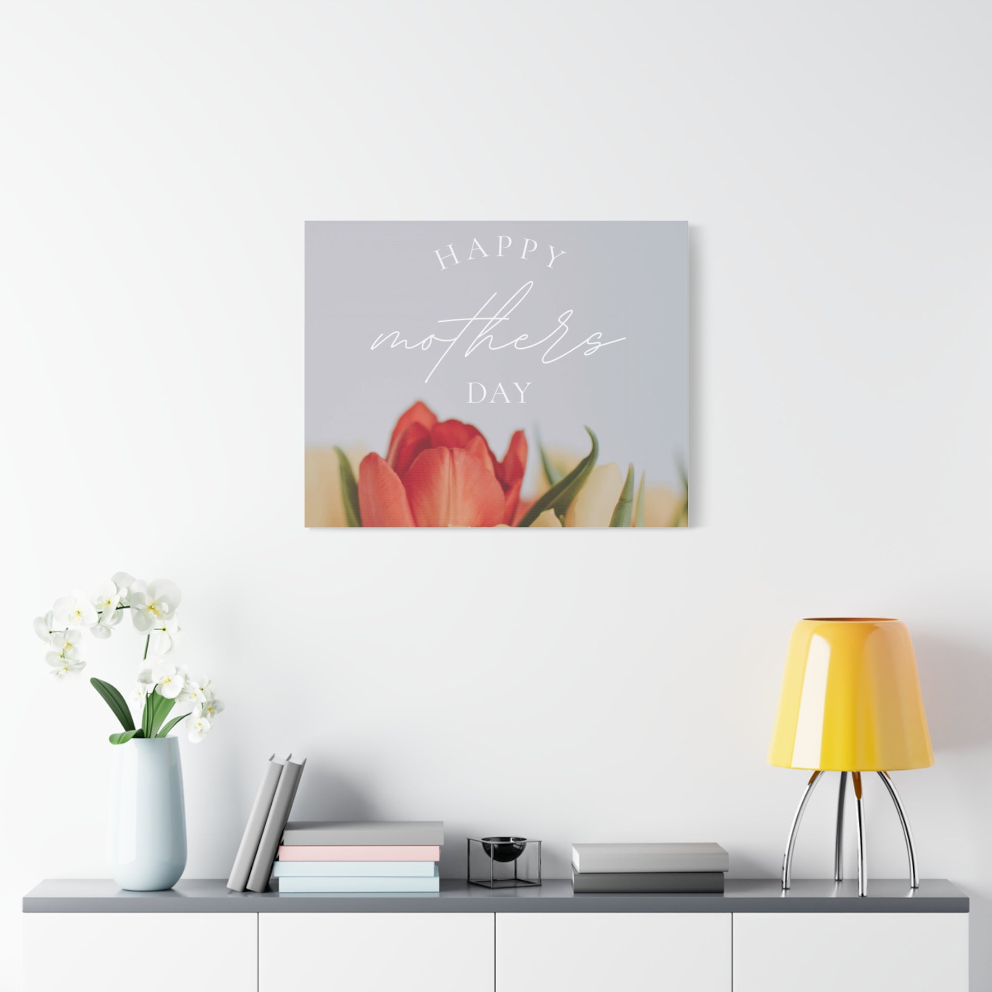 Mother's Day Matte Canvas Wall Art - Floral Design