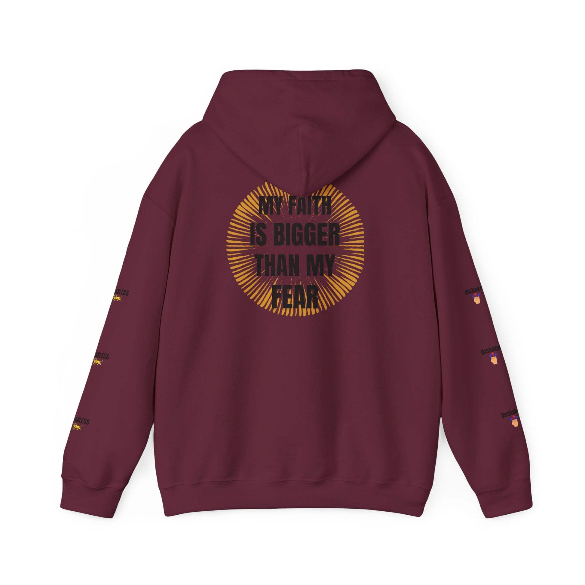 Faith Over Fear Hoodie - Unisex Heavy Blend Sweatshirt for Comfort and Inspiration