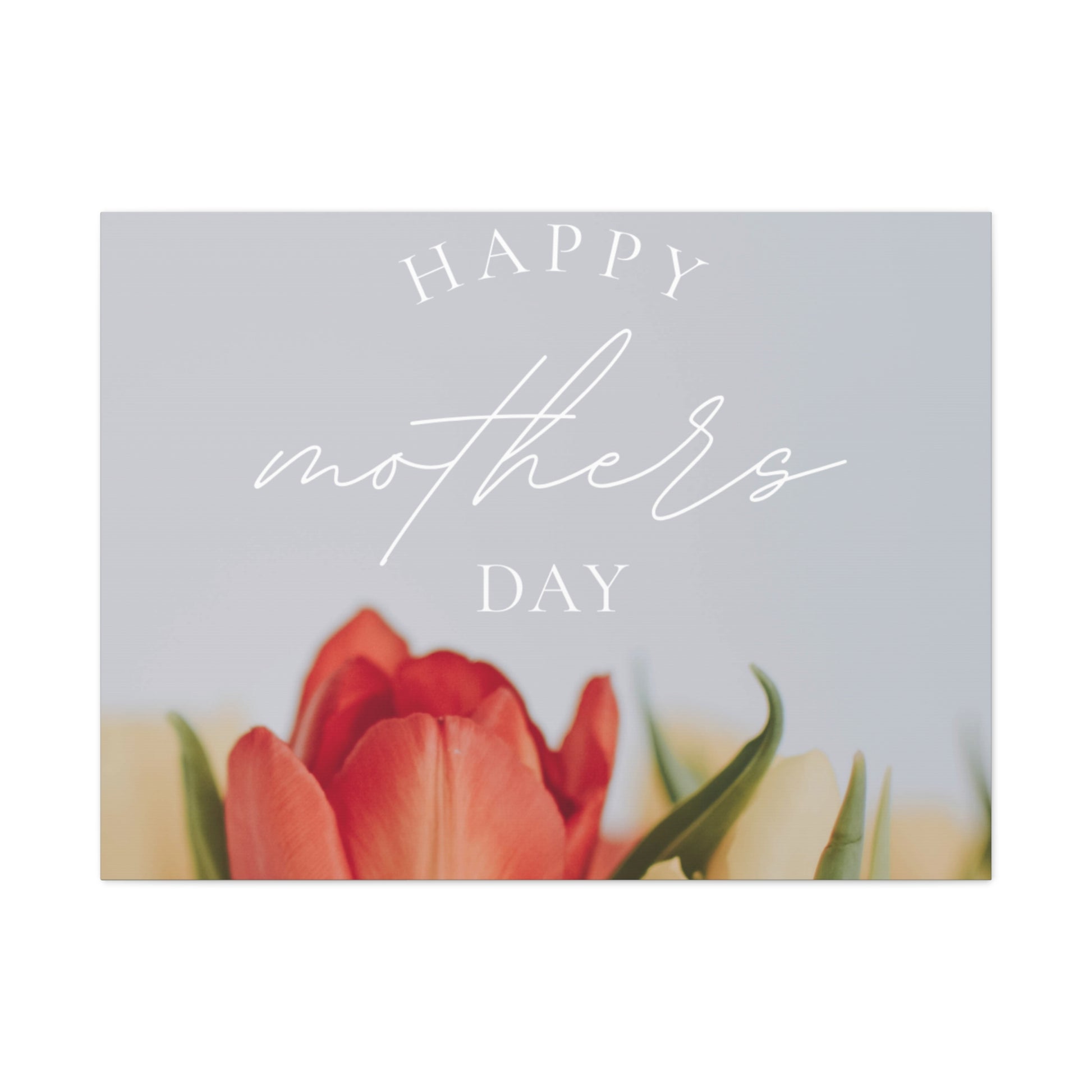 Mother's Day Matte Canvas Wall Art - Floral Design