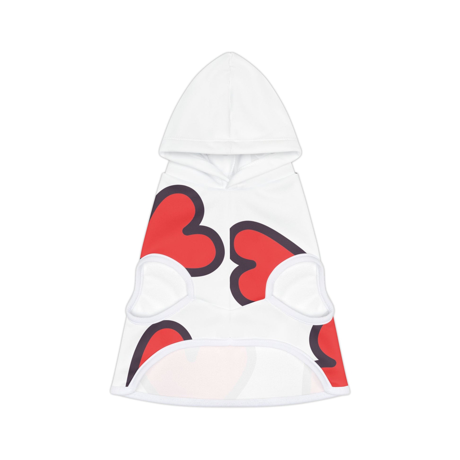 Cute Heart Pattern Pet Hoodie - Dog Mom Gift