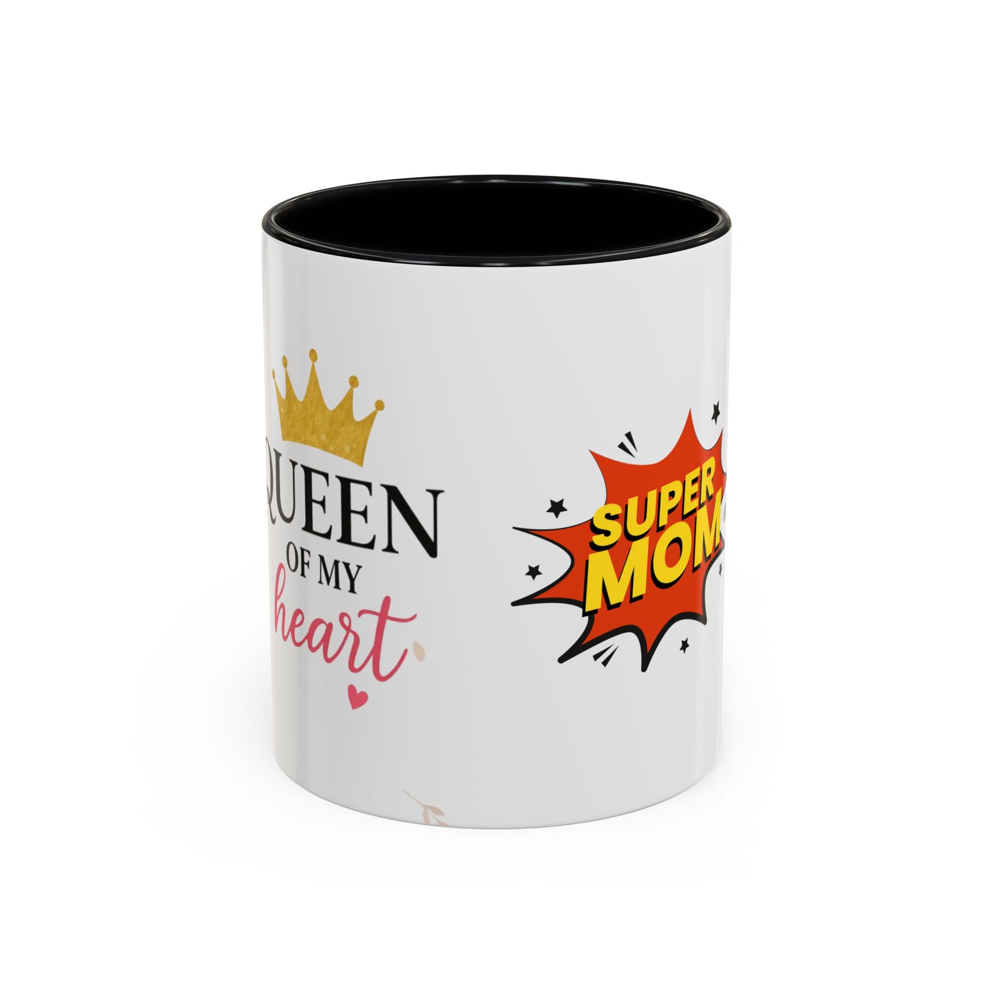 Super Mom Accent Coffee Mug - Perfect Gift for Mother's Day & Birthdays