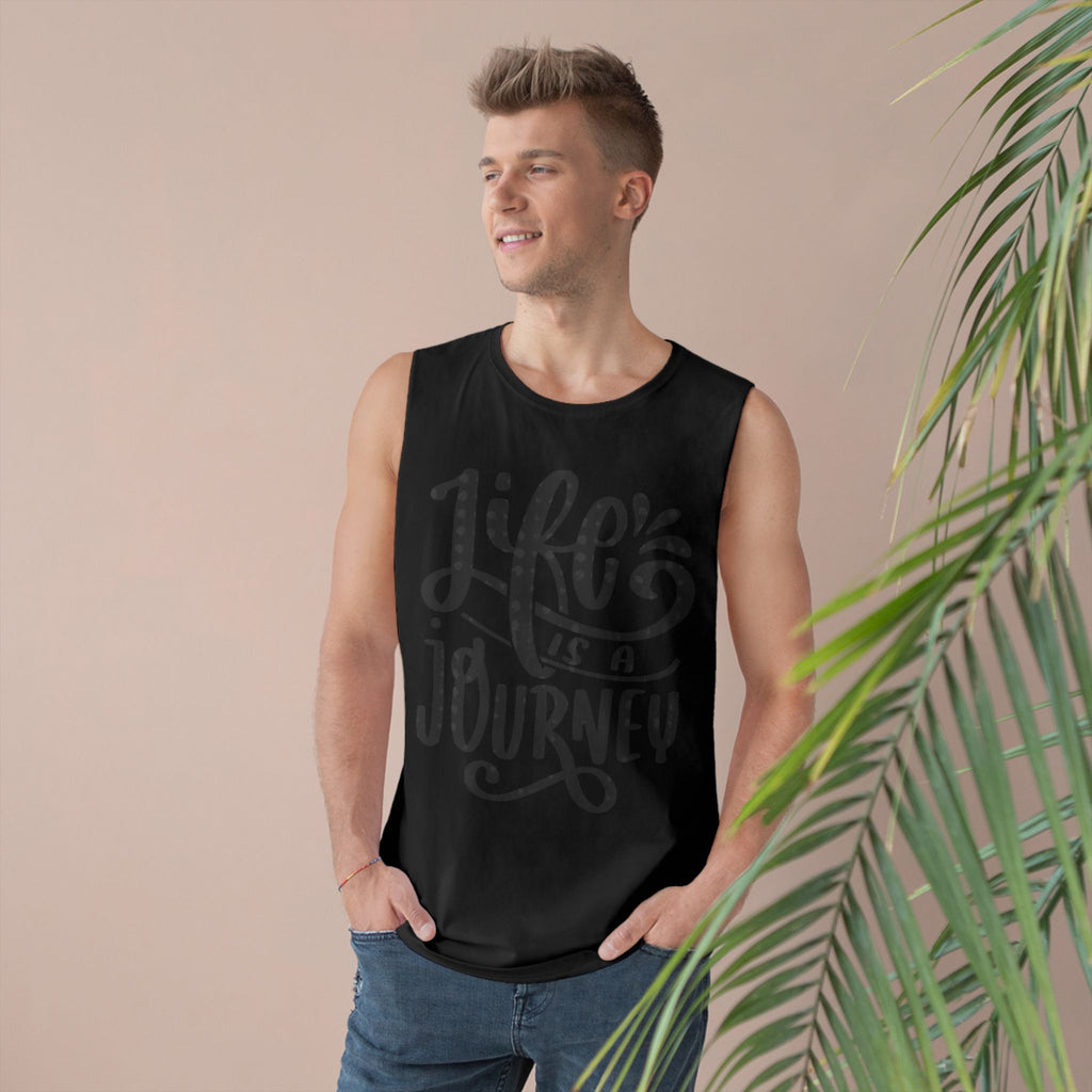 Inspirational Unisex Tank Top - 'Life is a Journey' & 'Things Change Around You'