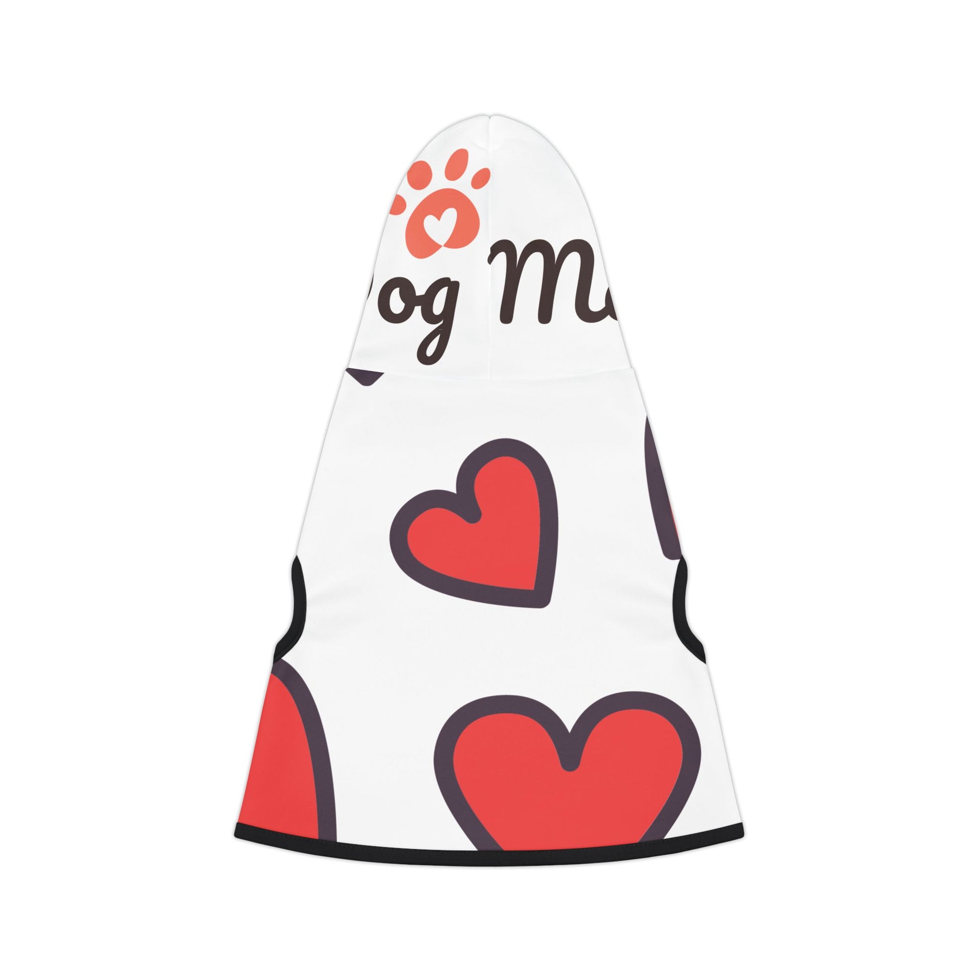 Cute Heart Pattern Pet Hoodie - Dog Mom Gift