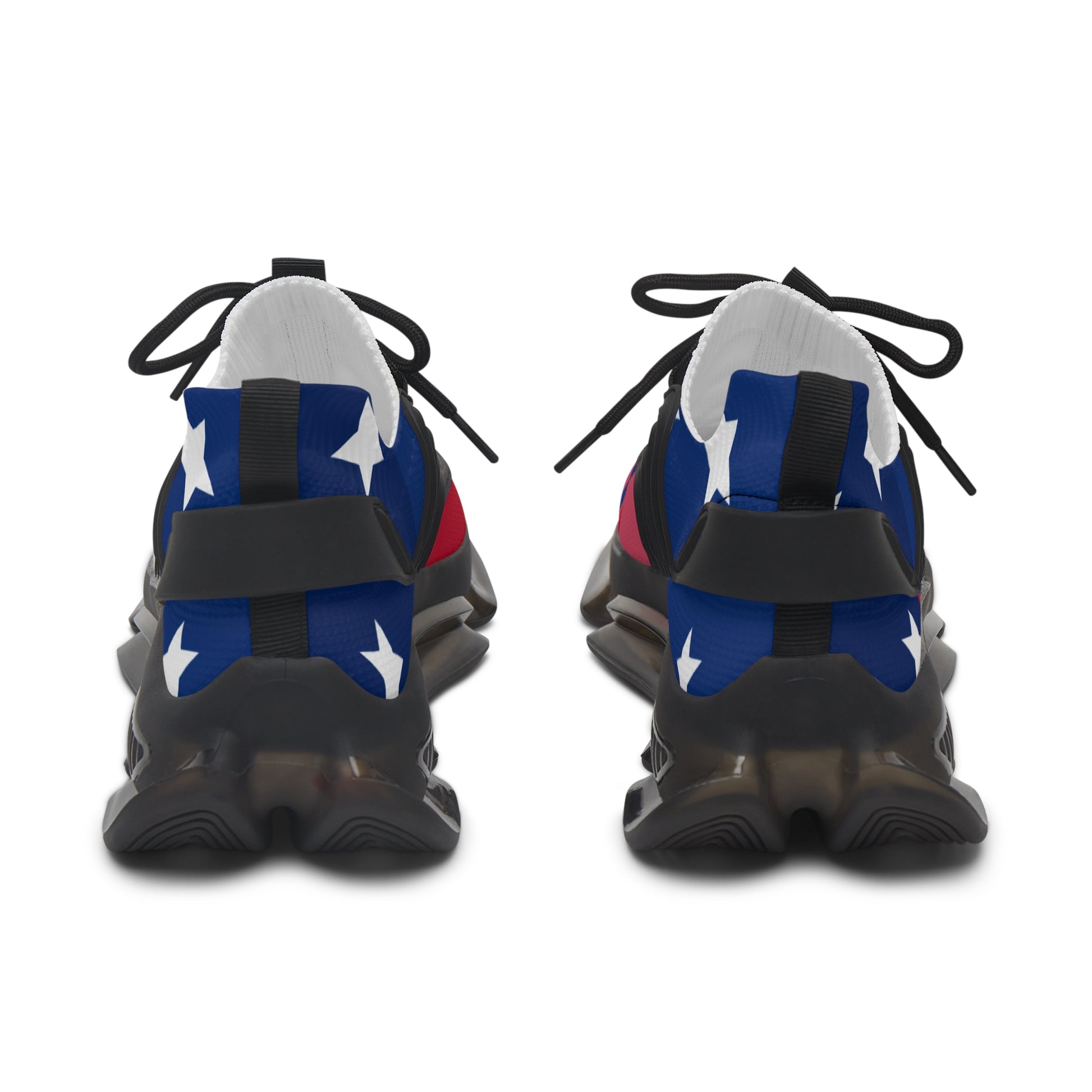 Patriotic Women's Mesh Sneakers - Star-Spangled Athletic Shoes