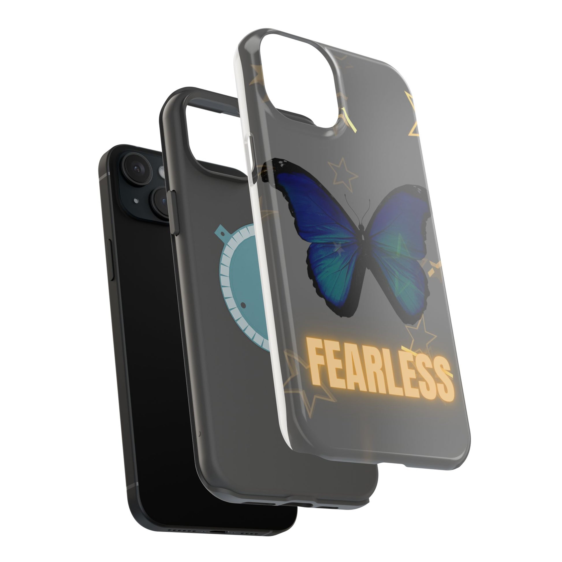 Fearless Butterfly Magnetic Phone Case - Bold and Inspirational Design