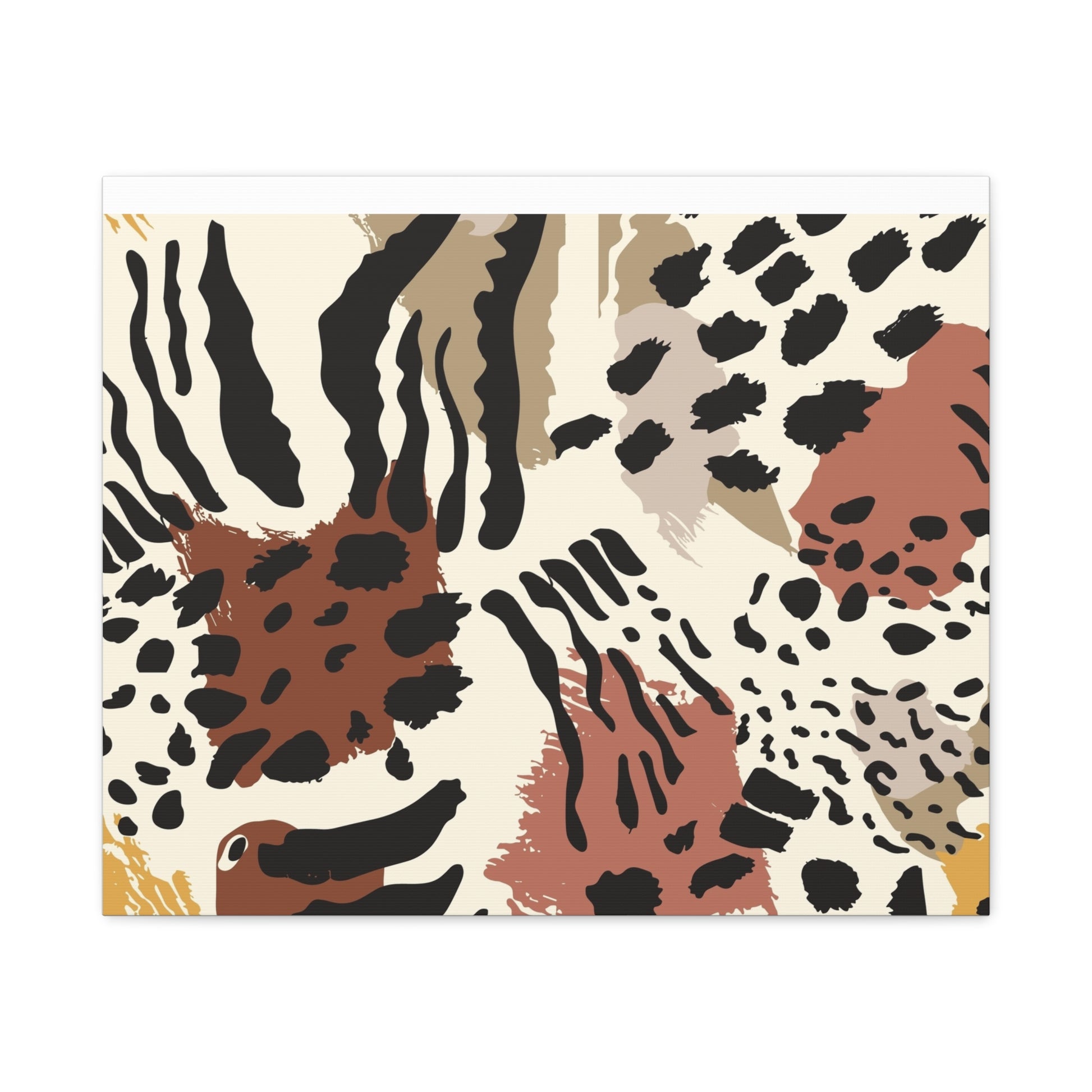 Abstract Animal Print Canvas Art - Modern Home Decor