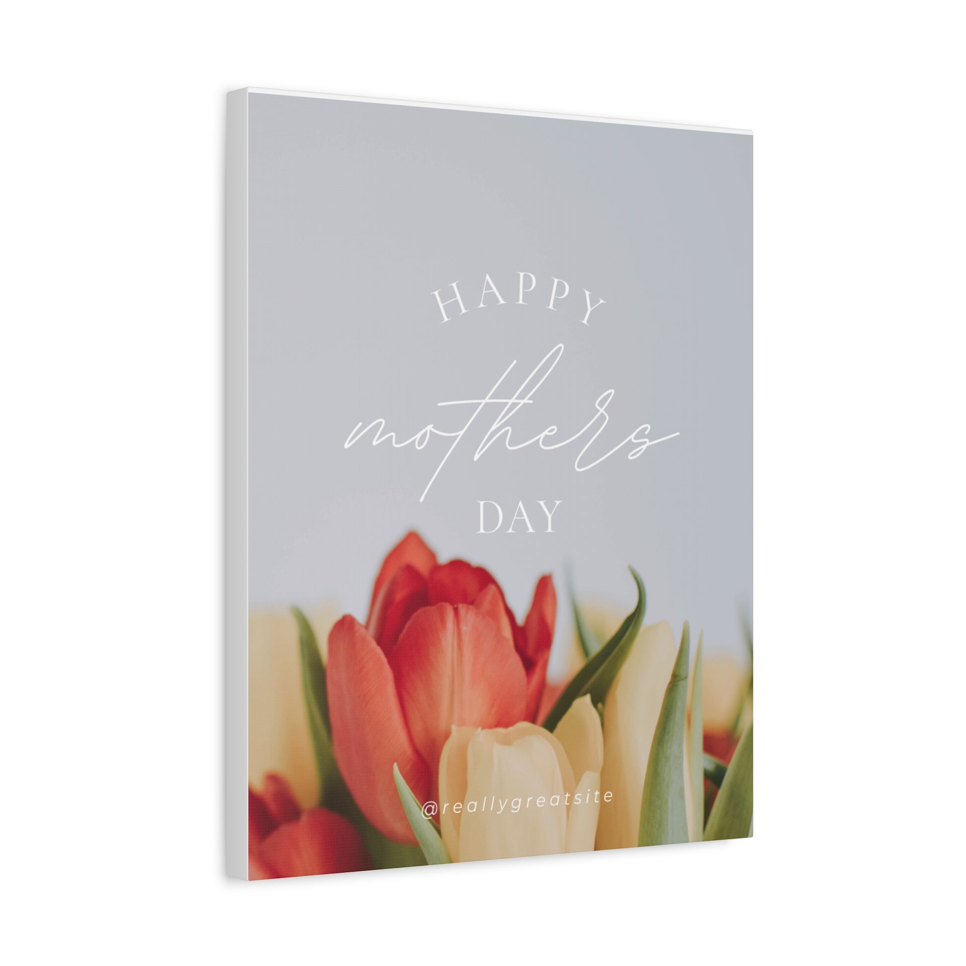 Mother's Day Matte Canvas Wall Art - Floral Design