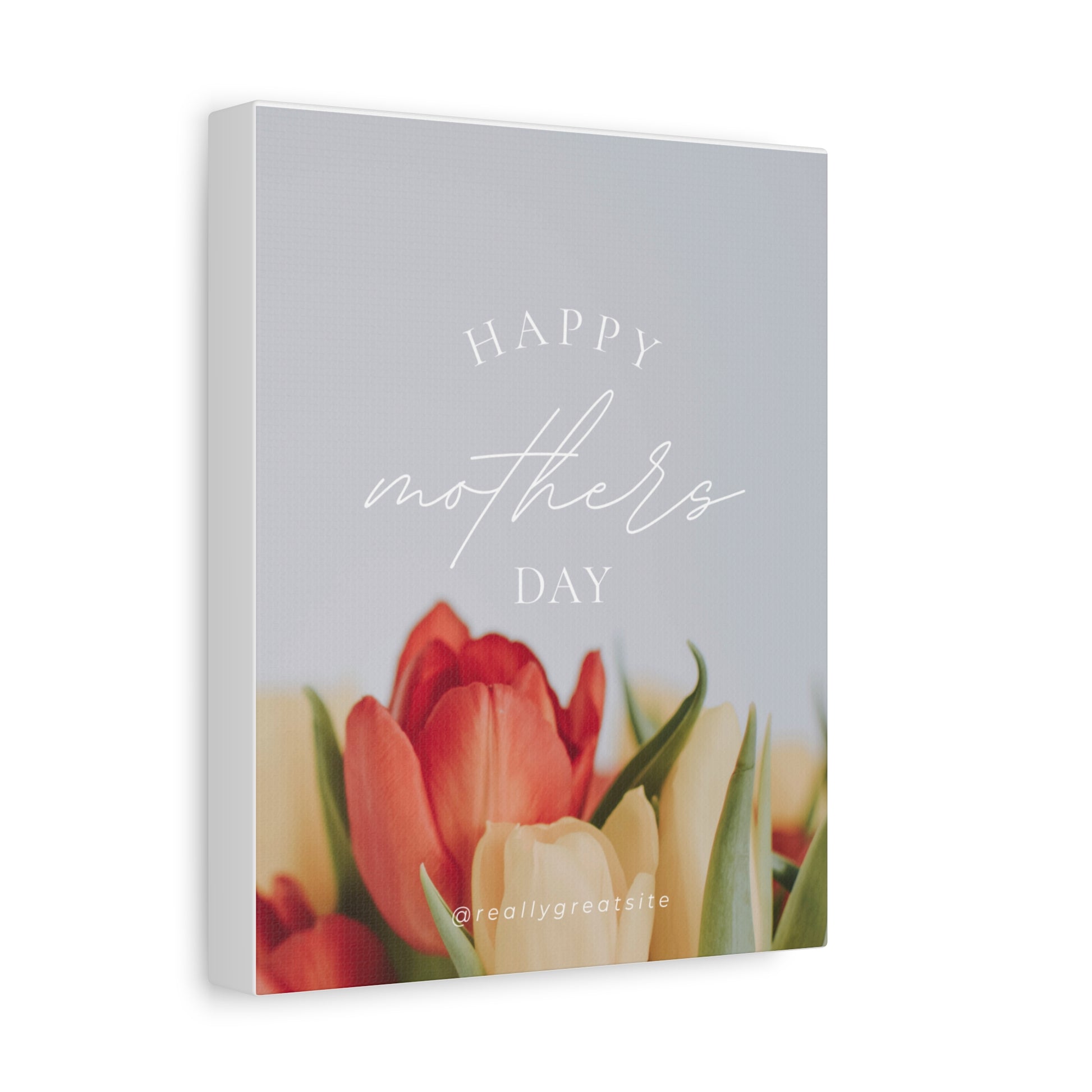 Mother's Day Matte Canvas Wall Art - Floral Design