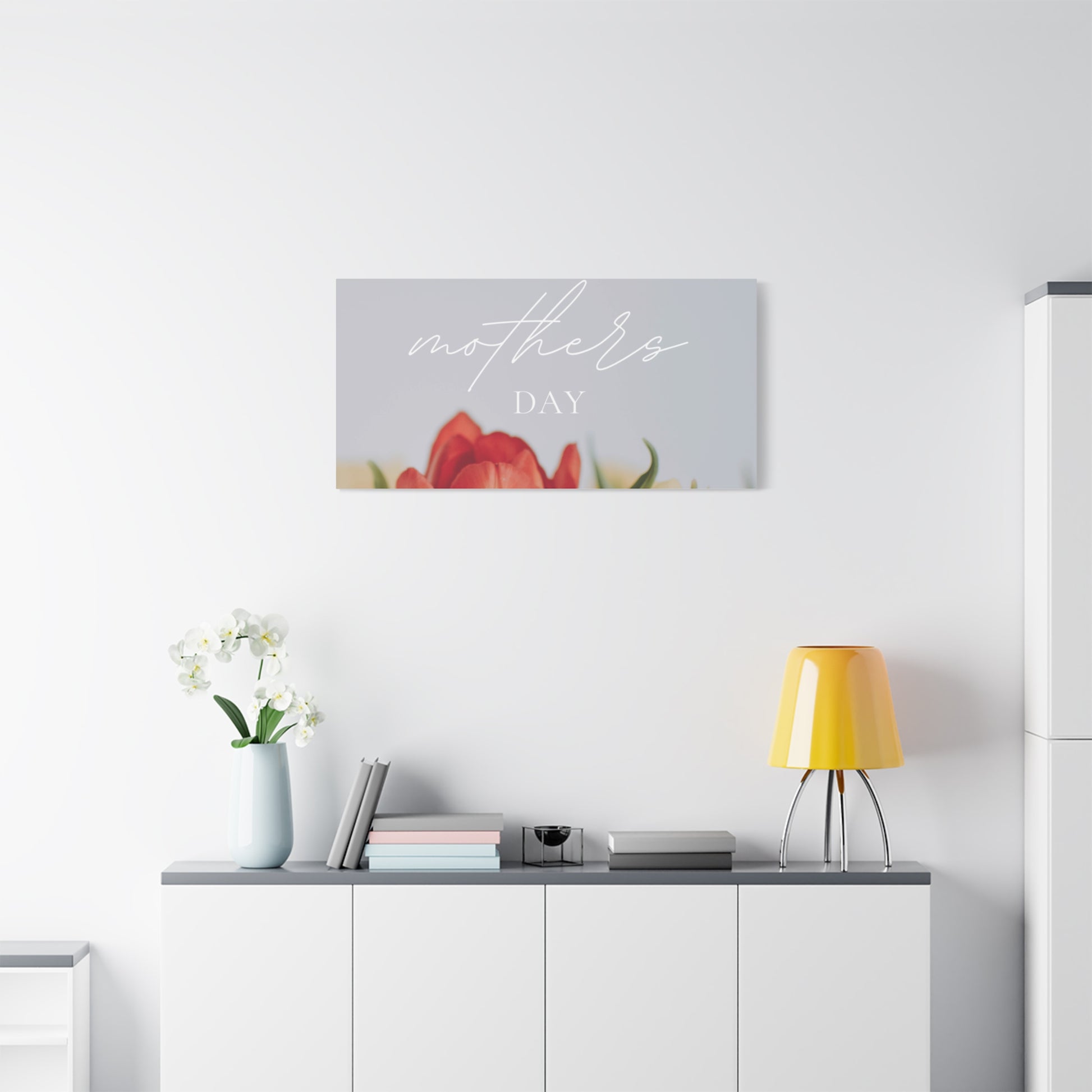 Mother's Day Matte Canvas Wall Art - Floral Design